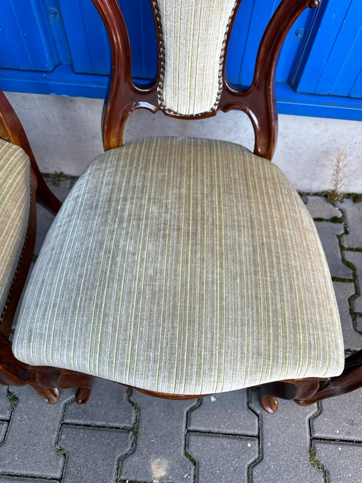 Antike Prunkstühle Stühle Spät Biedermeier um 1860 4x Stuhl