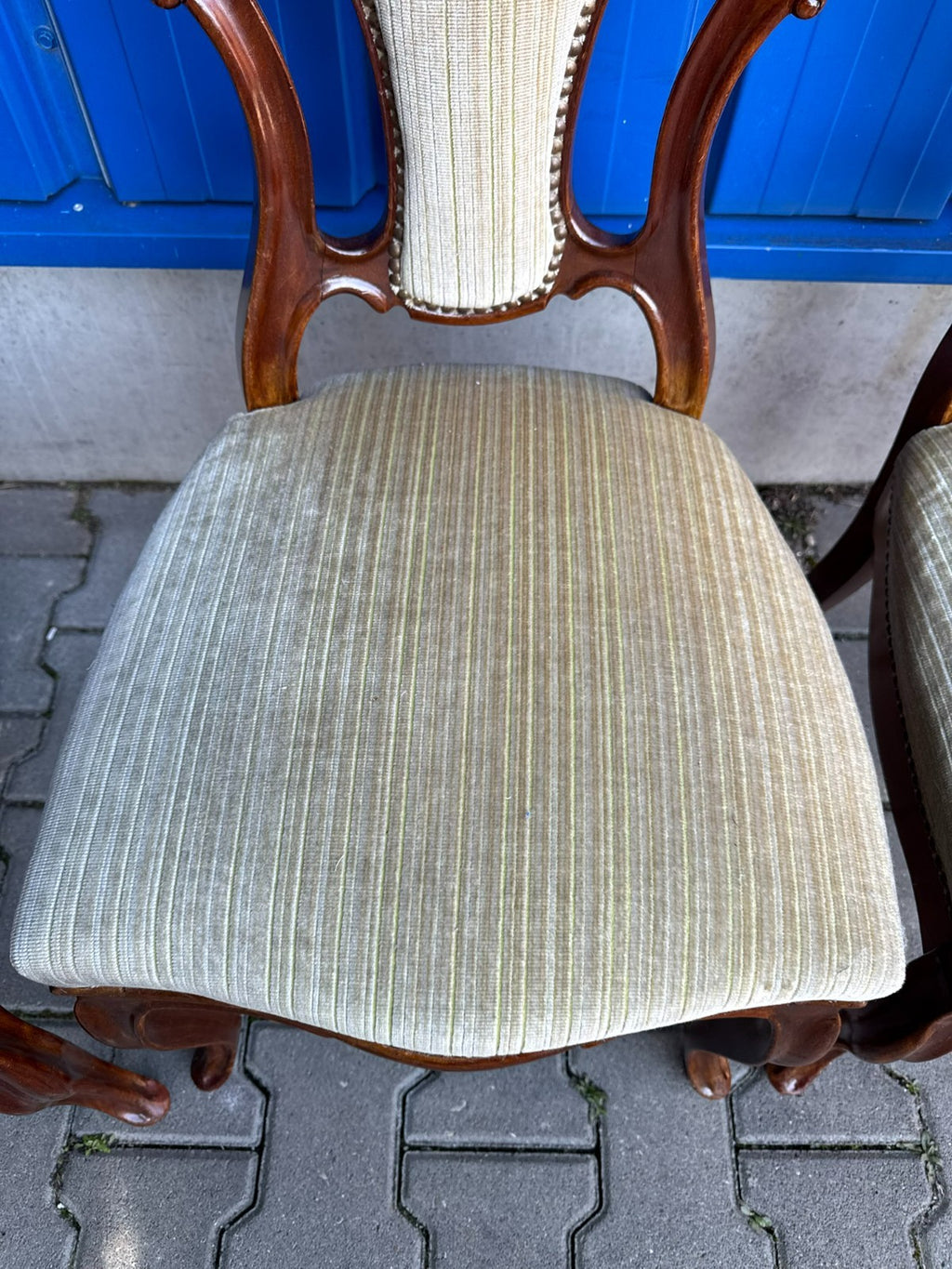 Antike Prunkstühle Stühle Spät Biedermeier um 1860 4x Stuhl