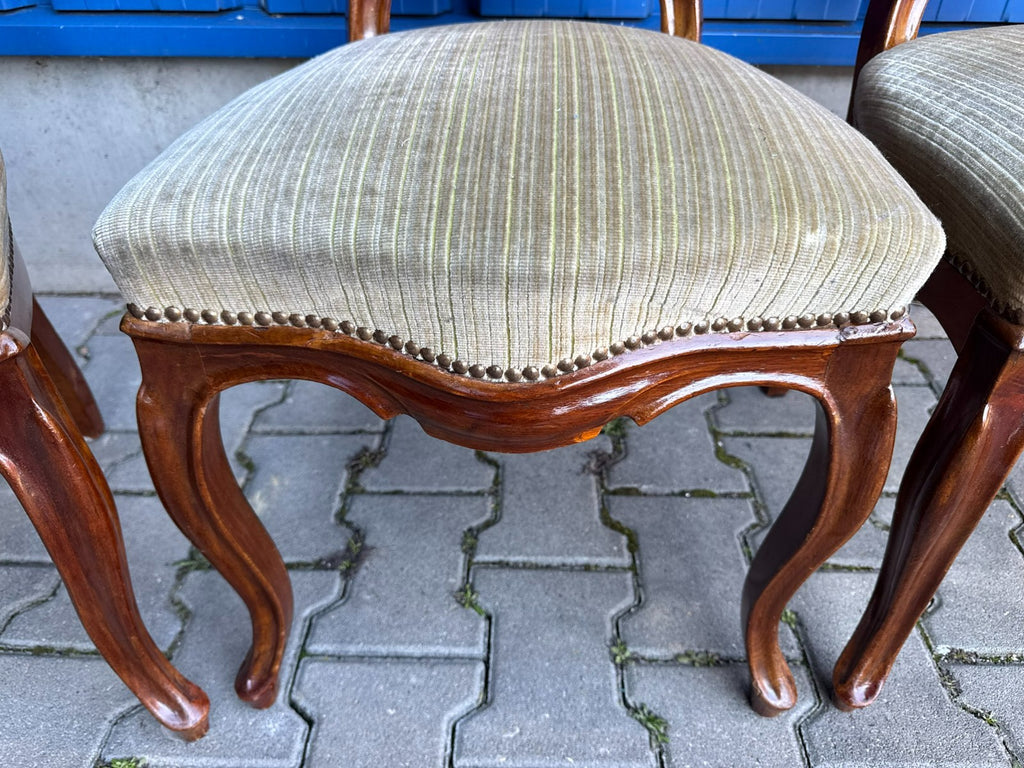 Antike Prunkstühle Stühle Spät Biedermeier um 1860 4x Stuhl