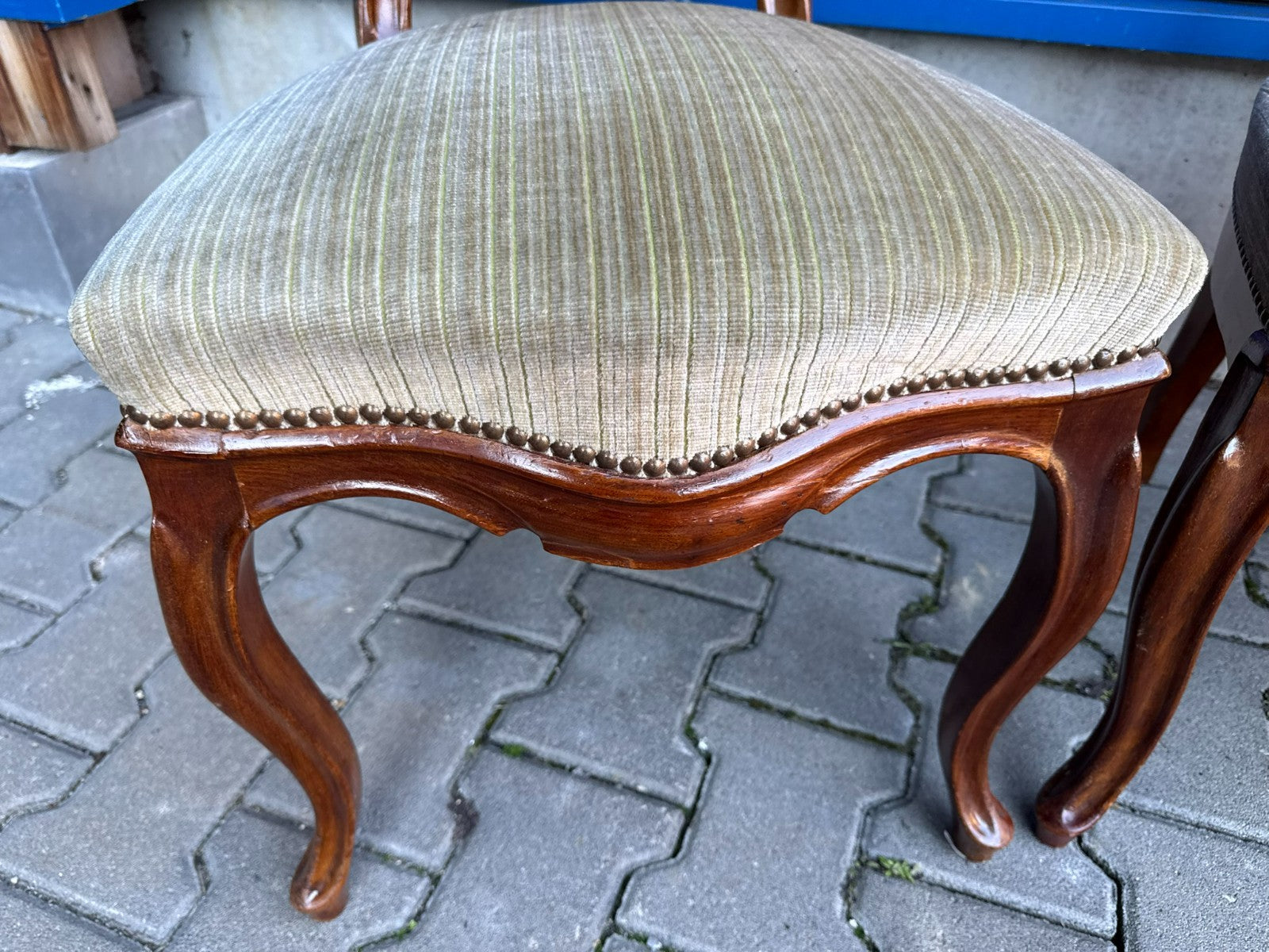Antike Prunkstühle Stühle Spät Biedermeier um 1860 4x Stuhl