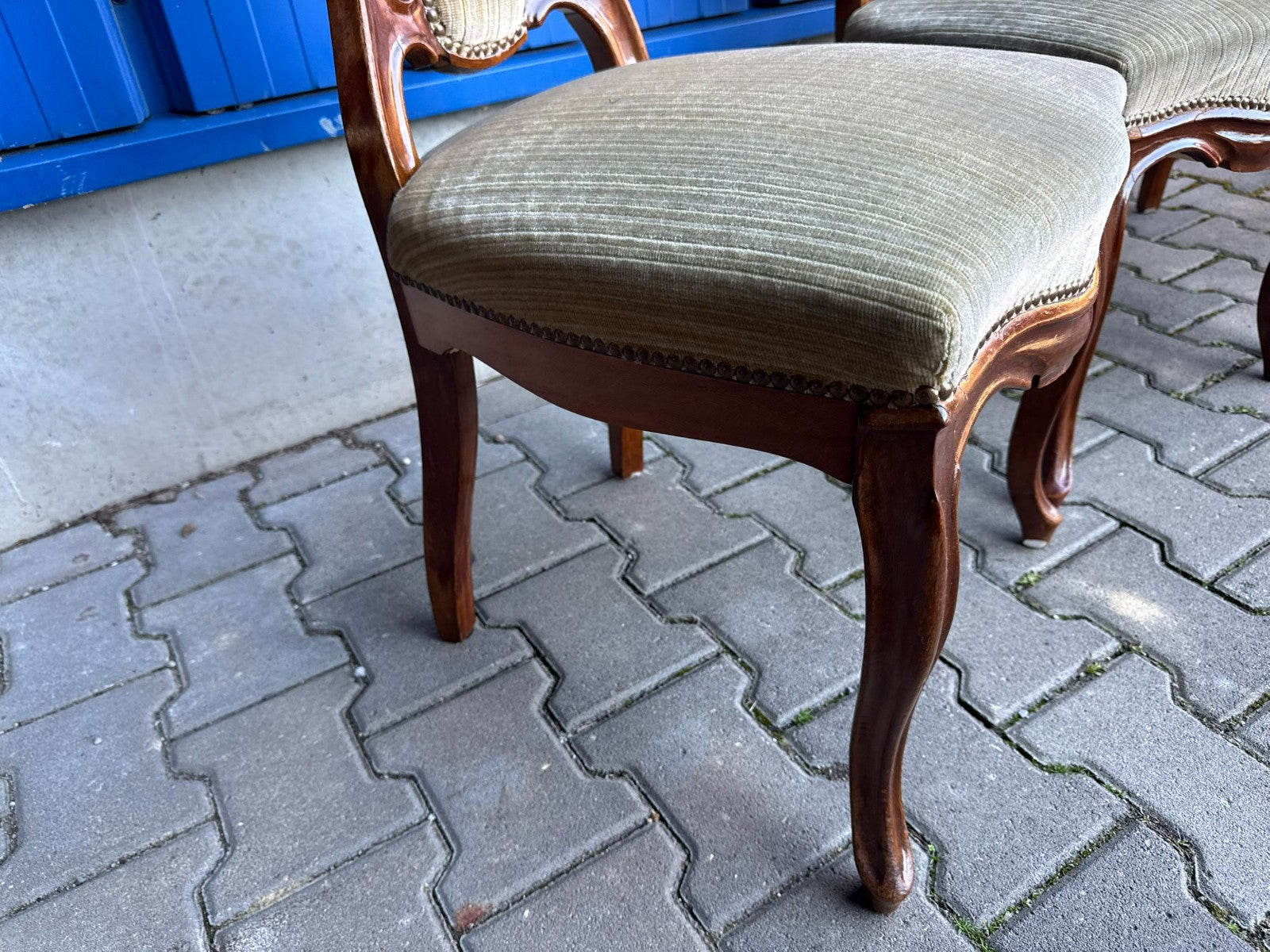 Antike Prunkstühle Stühle Spät Biedermeier um 1860 4x Stuhl