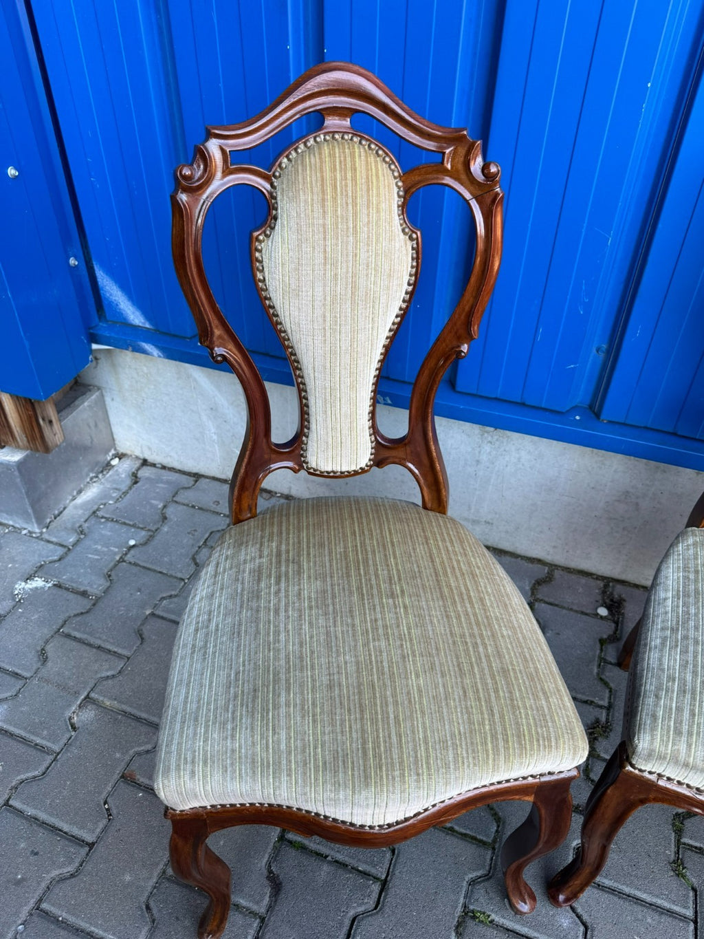 Antike Prunkstühle Stühle Spät Biedermeier um 1860 4x Stuhl