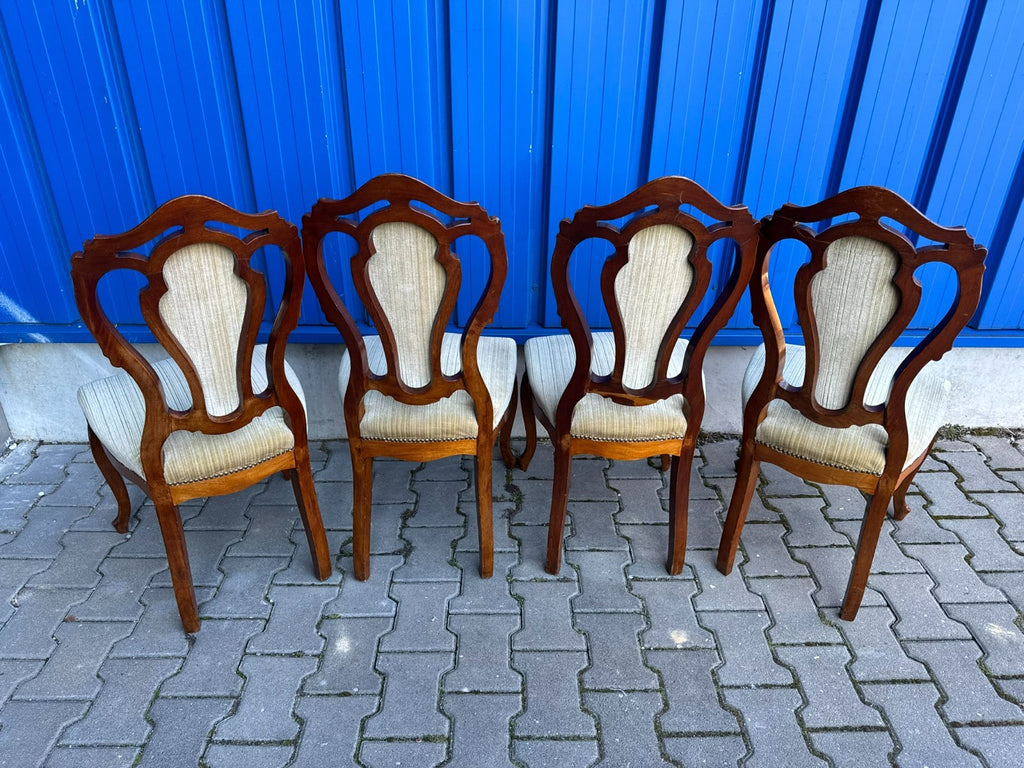 Antike Prunkstühle Stühle Spät Biedermeier um 1860 4x Stuhl