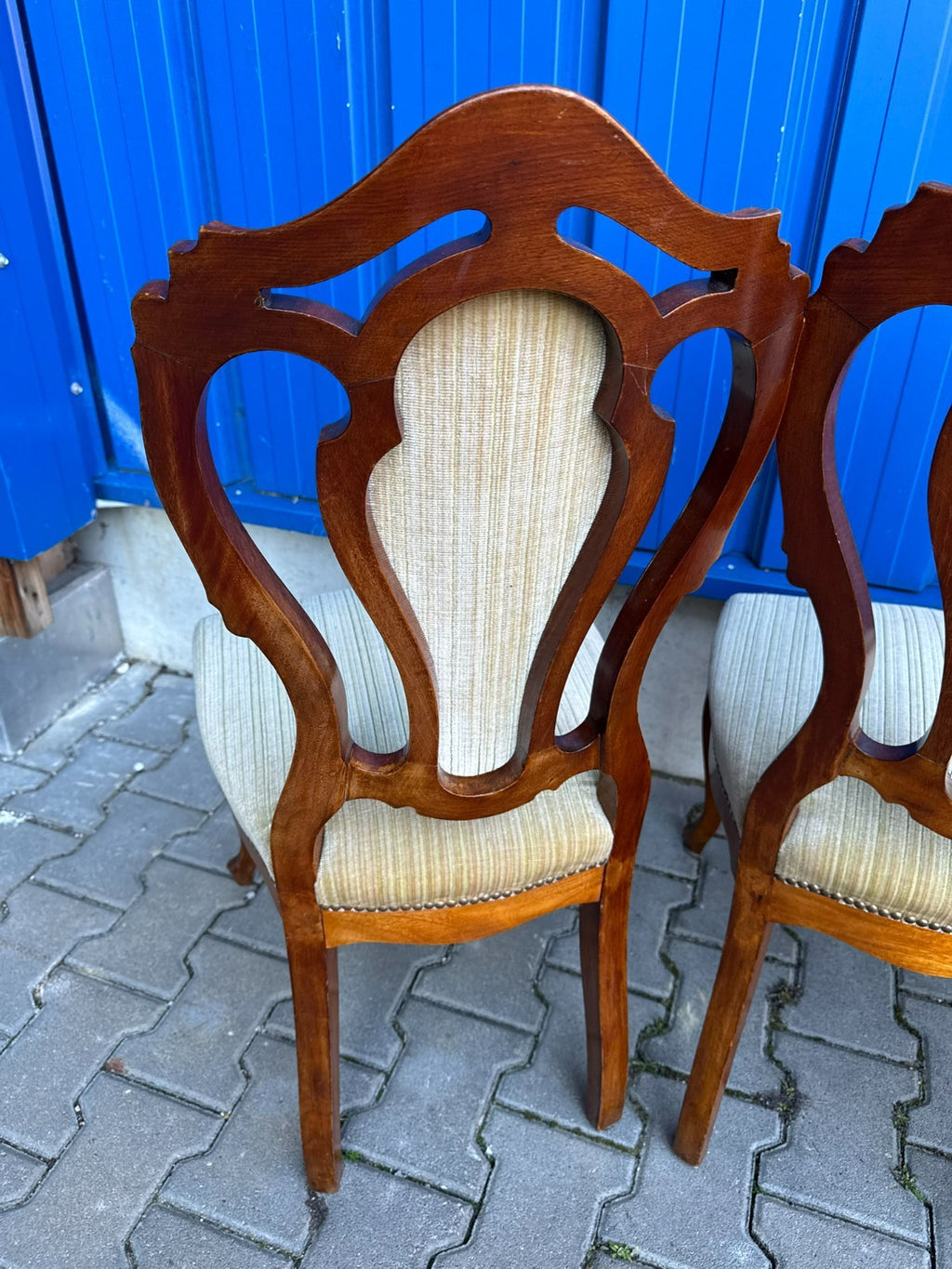 Antike Prunkstühle Stühle Spät Biedermeier um 1860 4x Stuhl