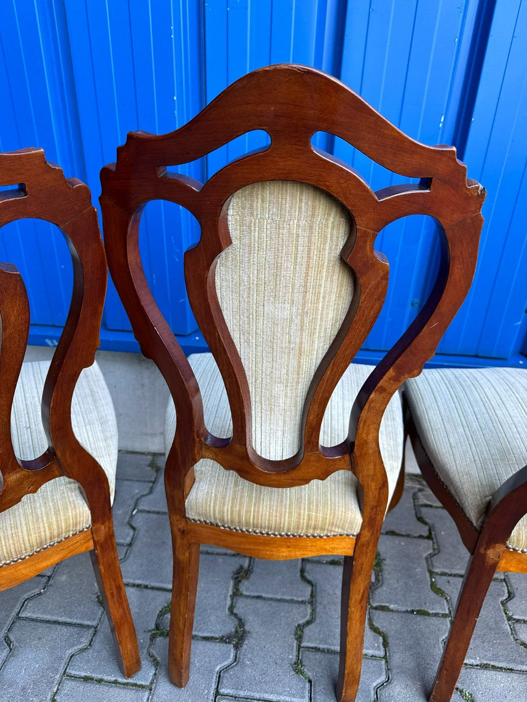 Antike Prunkstühle Stühle Spät Biedermeier um 1860 4x Stuhl
