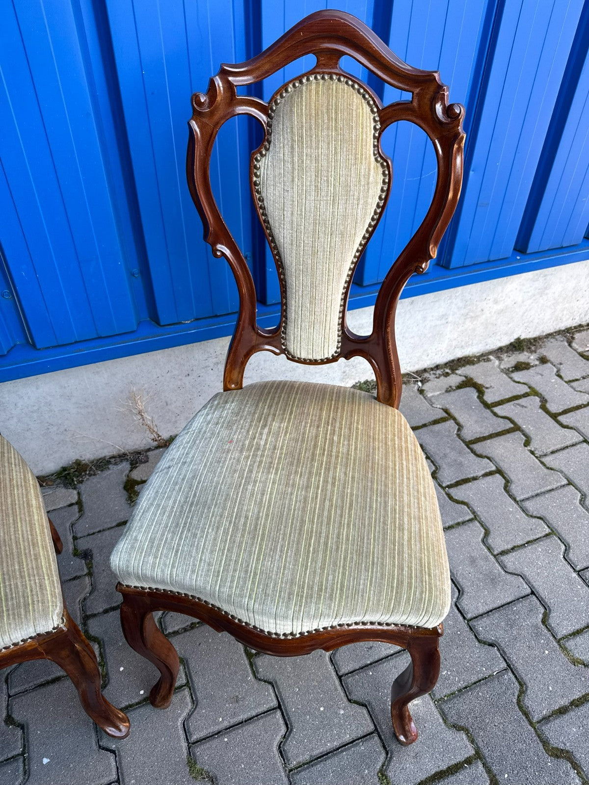 Antike Prunkstühle Stühle Spät Biedermeier um 1860 4x Stuhl