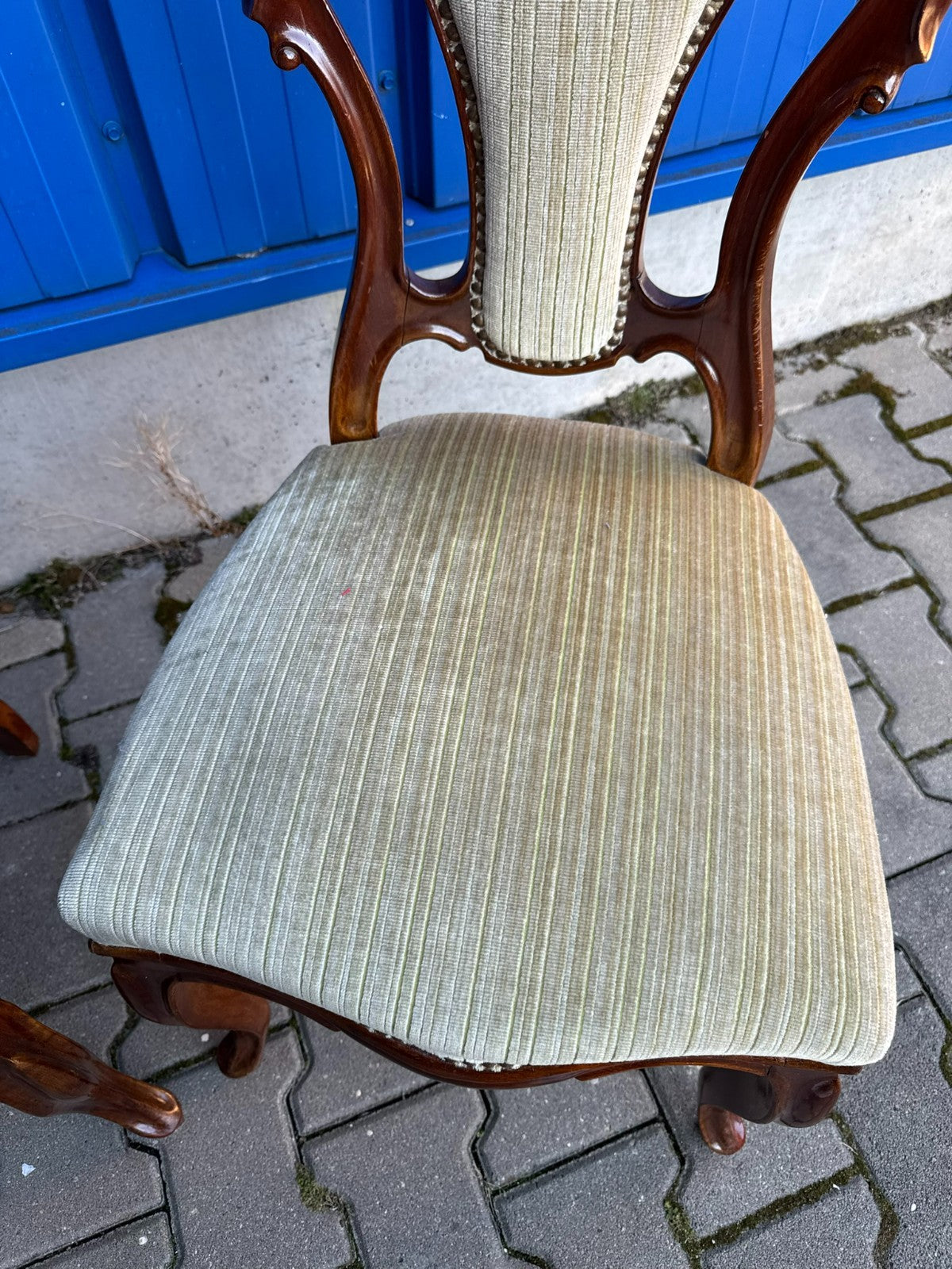 Antike Prunkstühle Stühle Spät Biedermeier um 1860 4x Stuhl