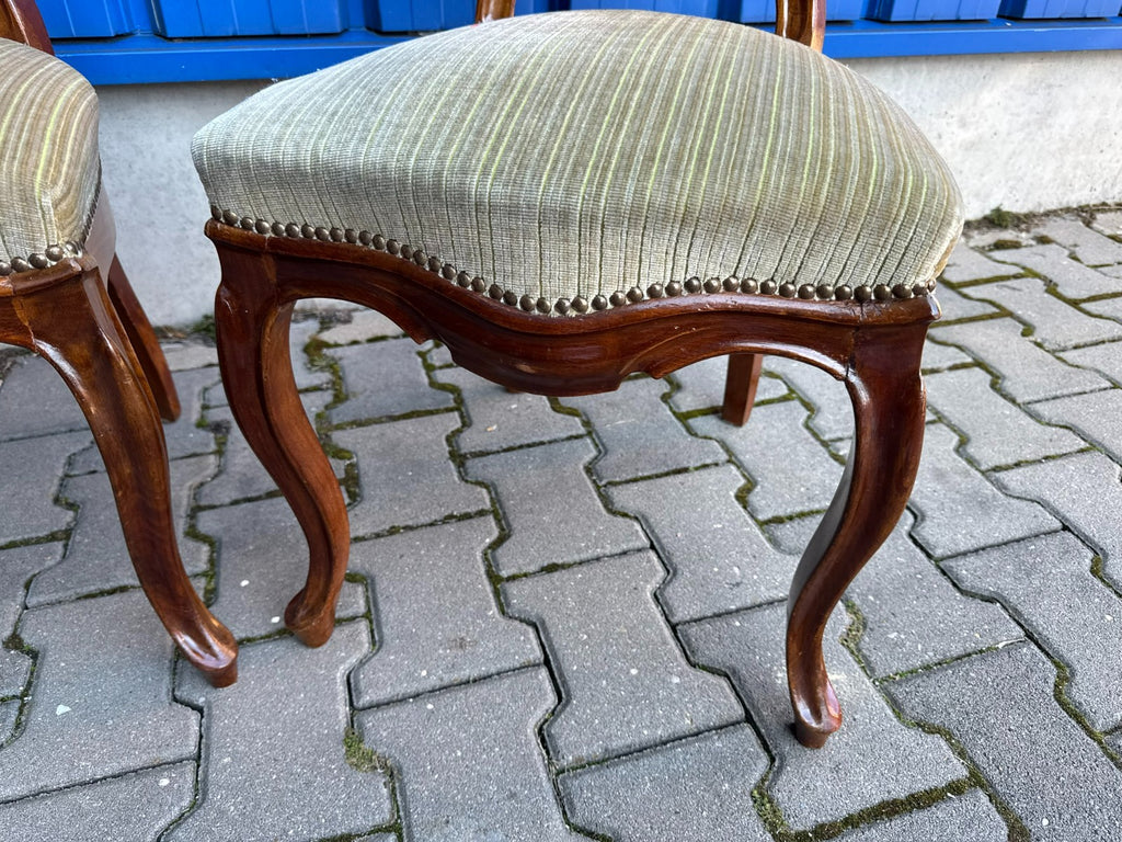 Antike Prunkstühle Stühle Spät Biedermeier um 1860 4x Stuhl