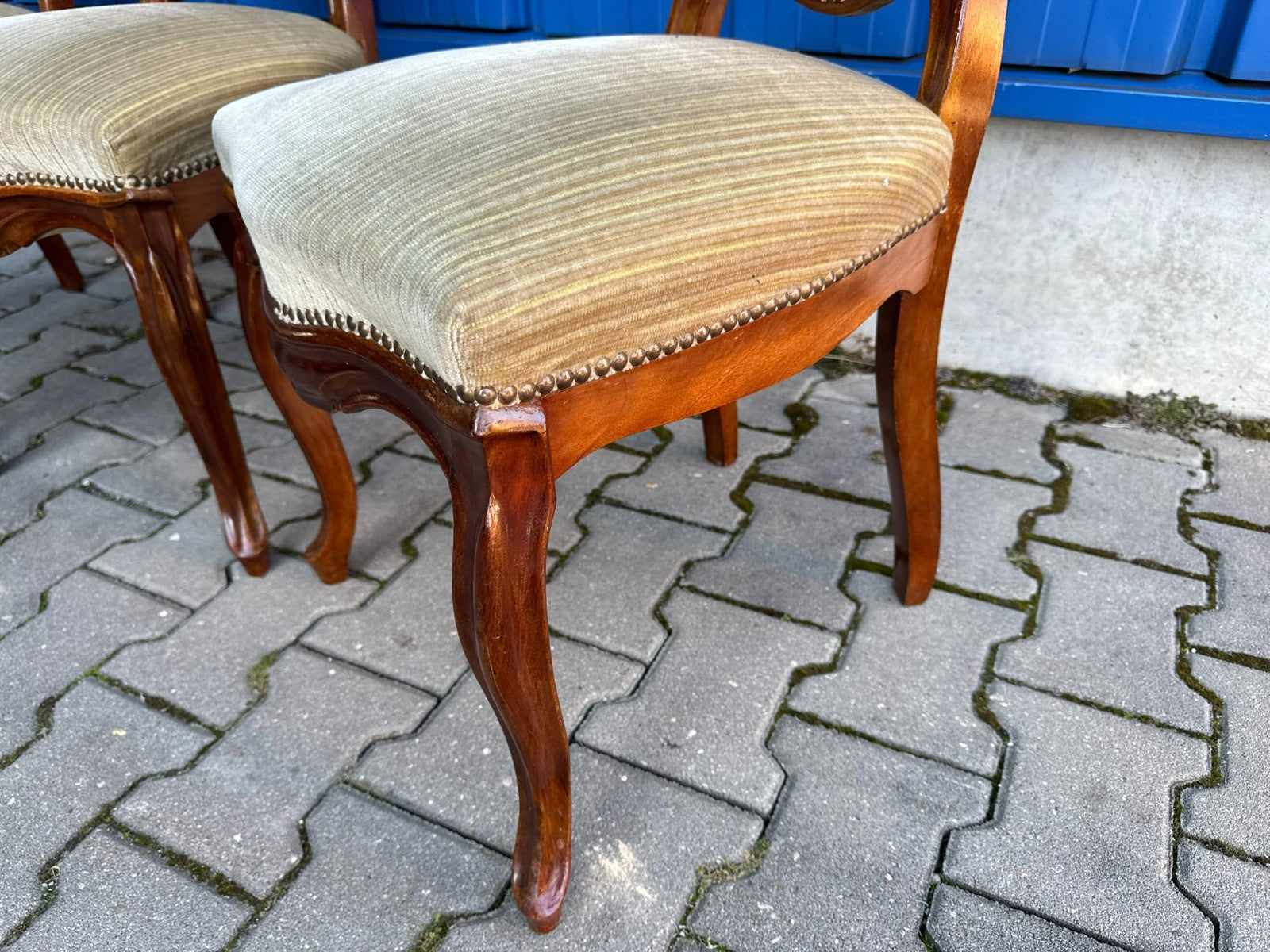 Antike Prunkstühle Stühle Spät Biedermeier um 1860 4x Stuhl