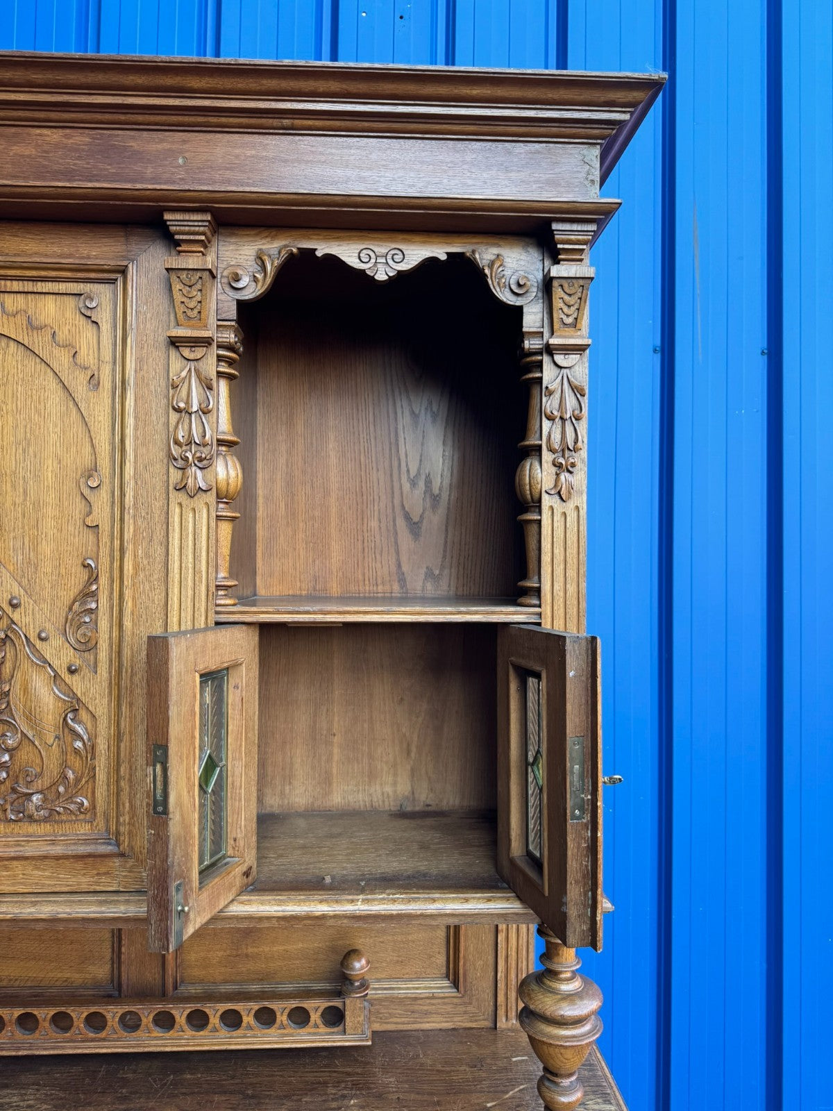 Antikes Jugendstil Buffet aus Eiche Deutsch um 1900