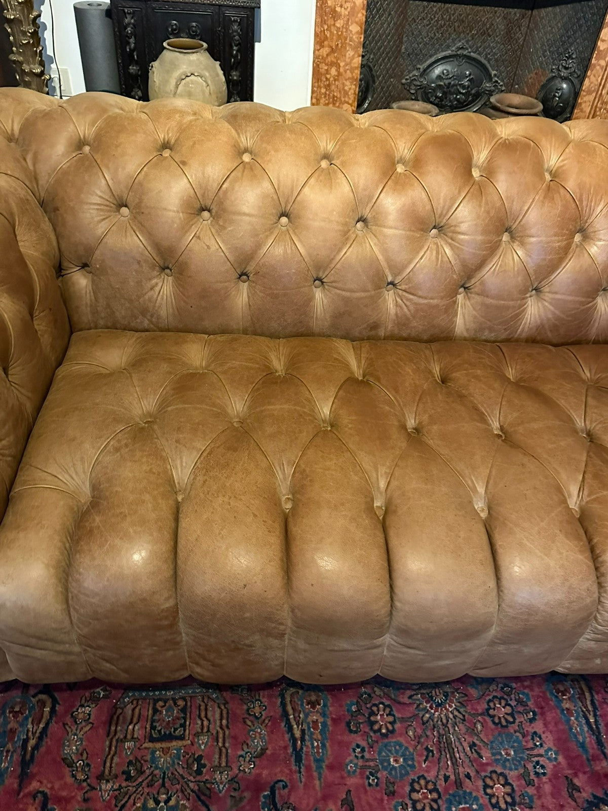 Chesterfield Couch aus Leder Sofa Gutmann Collection 1867