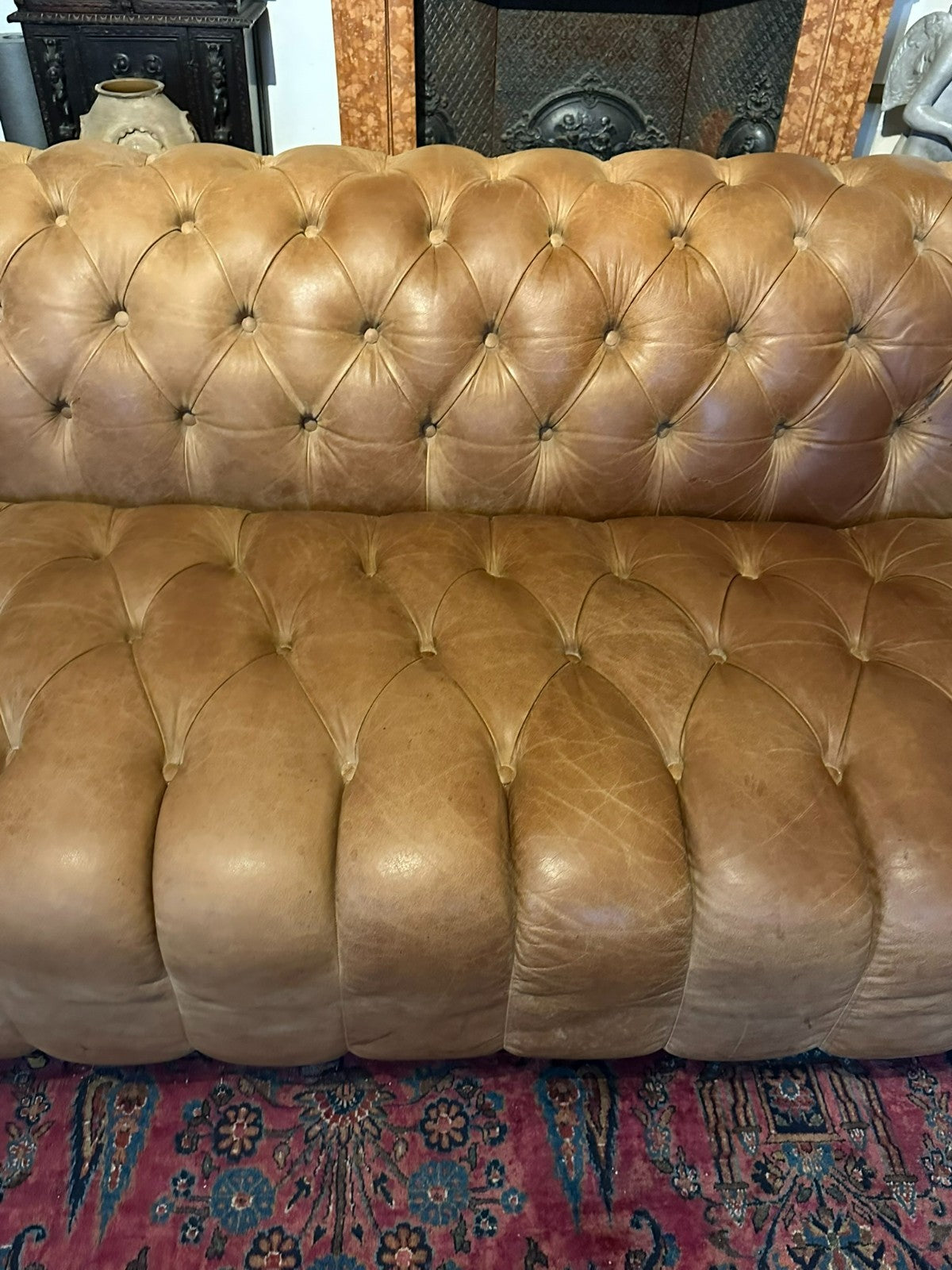 Chesterfield Couch aus Leder Sofa Gutmann Collection 1867