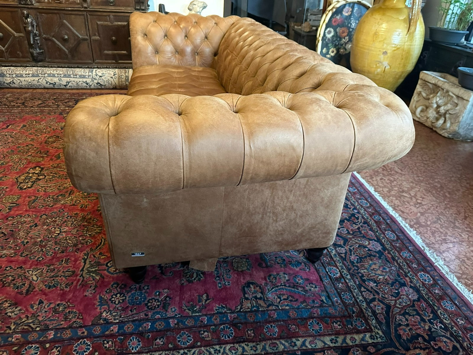 Chesterfield Couch aus Leder Sofa Gutmann Collection 1867