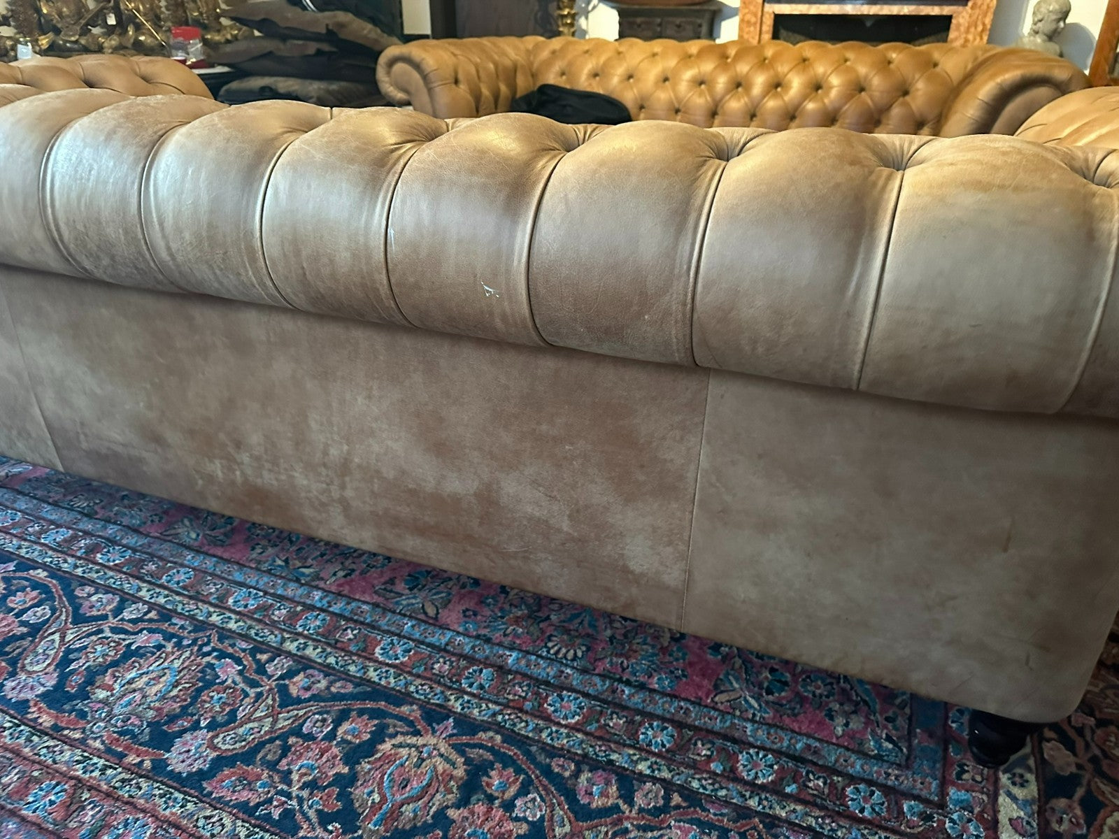 Chesterfield Couch aus Leder Sofa Gutmann Collection 1867