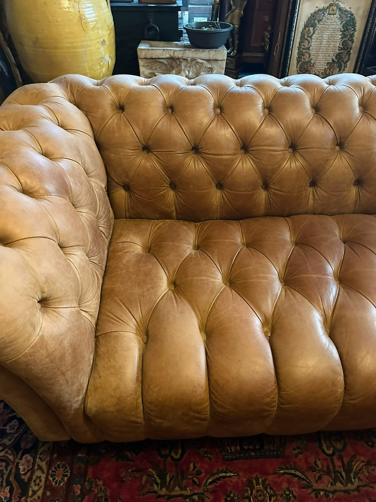 Chesterfield Couch aus Leder Sofa Gutmann Collection 1867