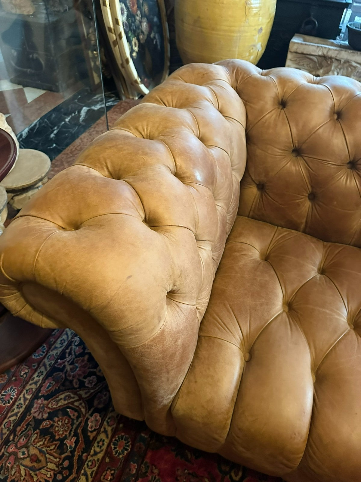 Chesterfield Couch aus Leder Sofa Gutmann Collection 1867