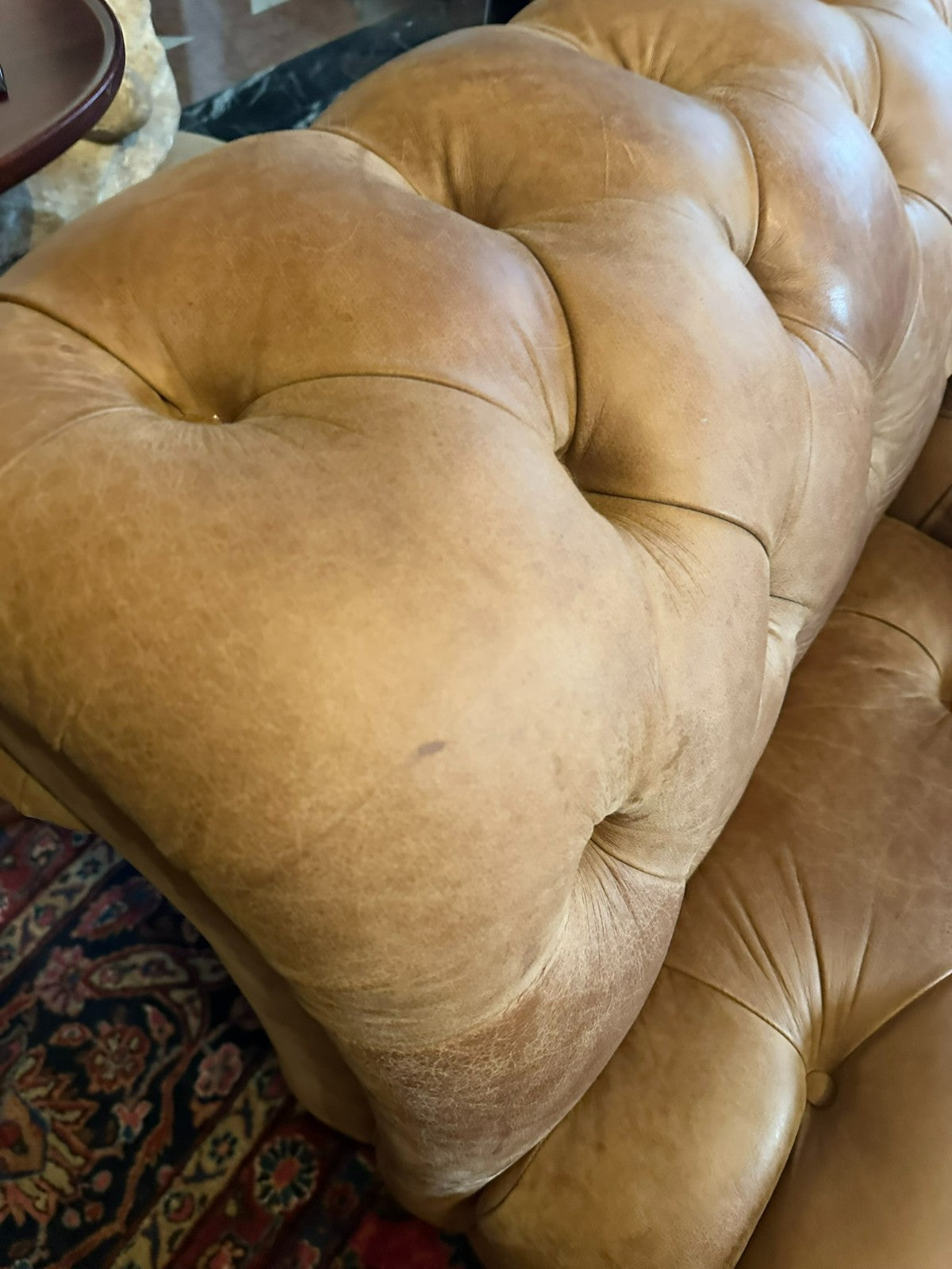 Chesterfield Couch aus Leder Sofa Gutmann Collection 1867