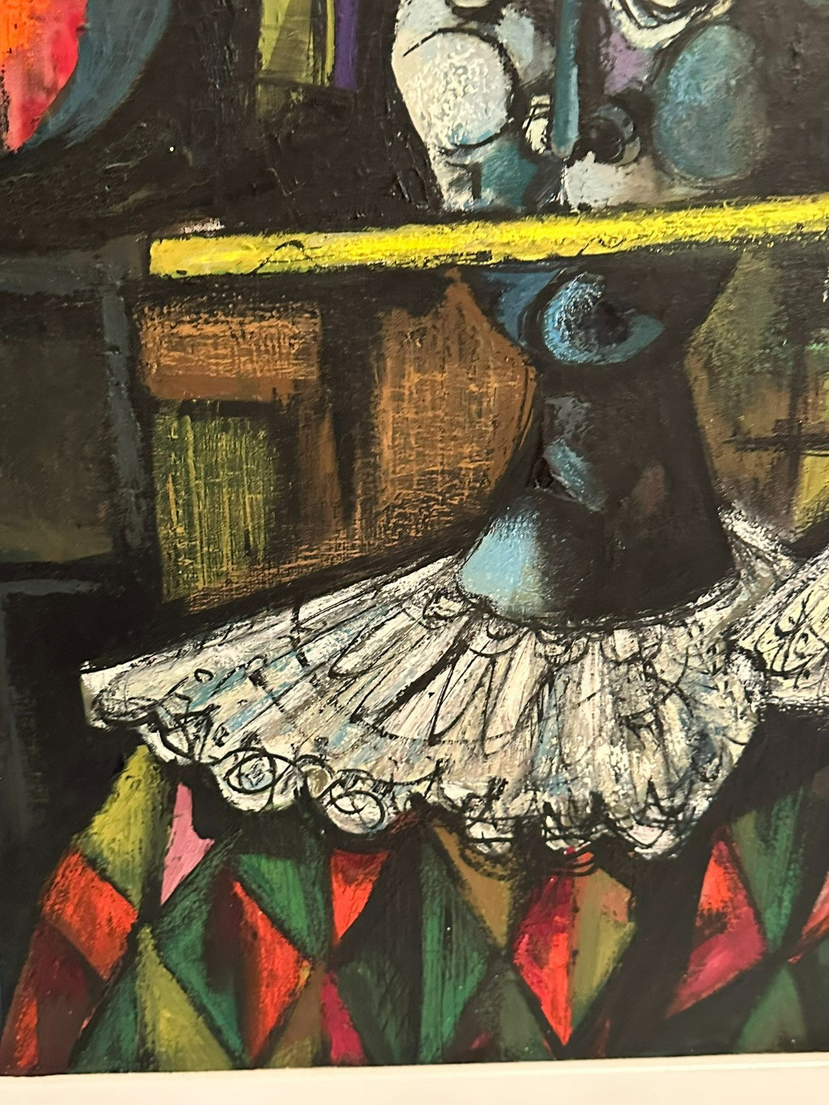Xam Pedro Quetglas Ferrer (1915-2001) Ölgemälde Flöte Spielende Harlequine