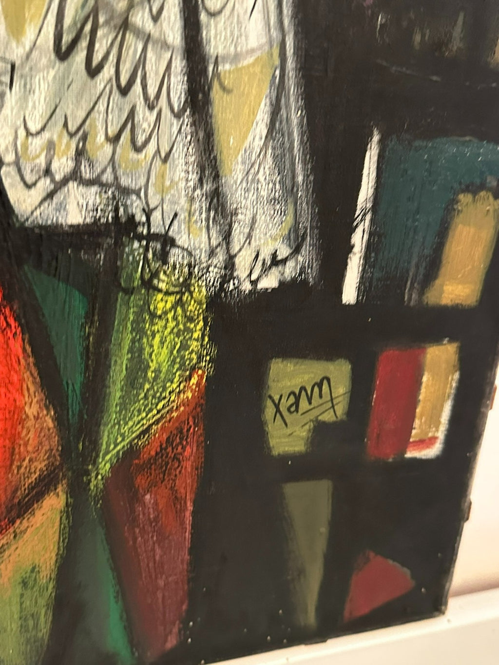 Xam Pedro Quetglas Ferrer (1915-2001) Ölgemälde Flöte Spielende Harlequine