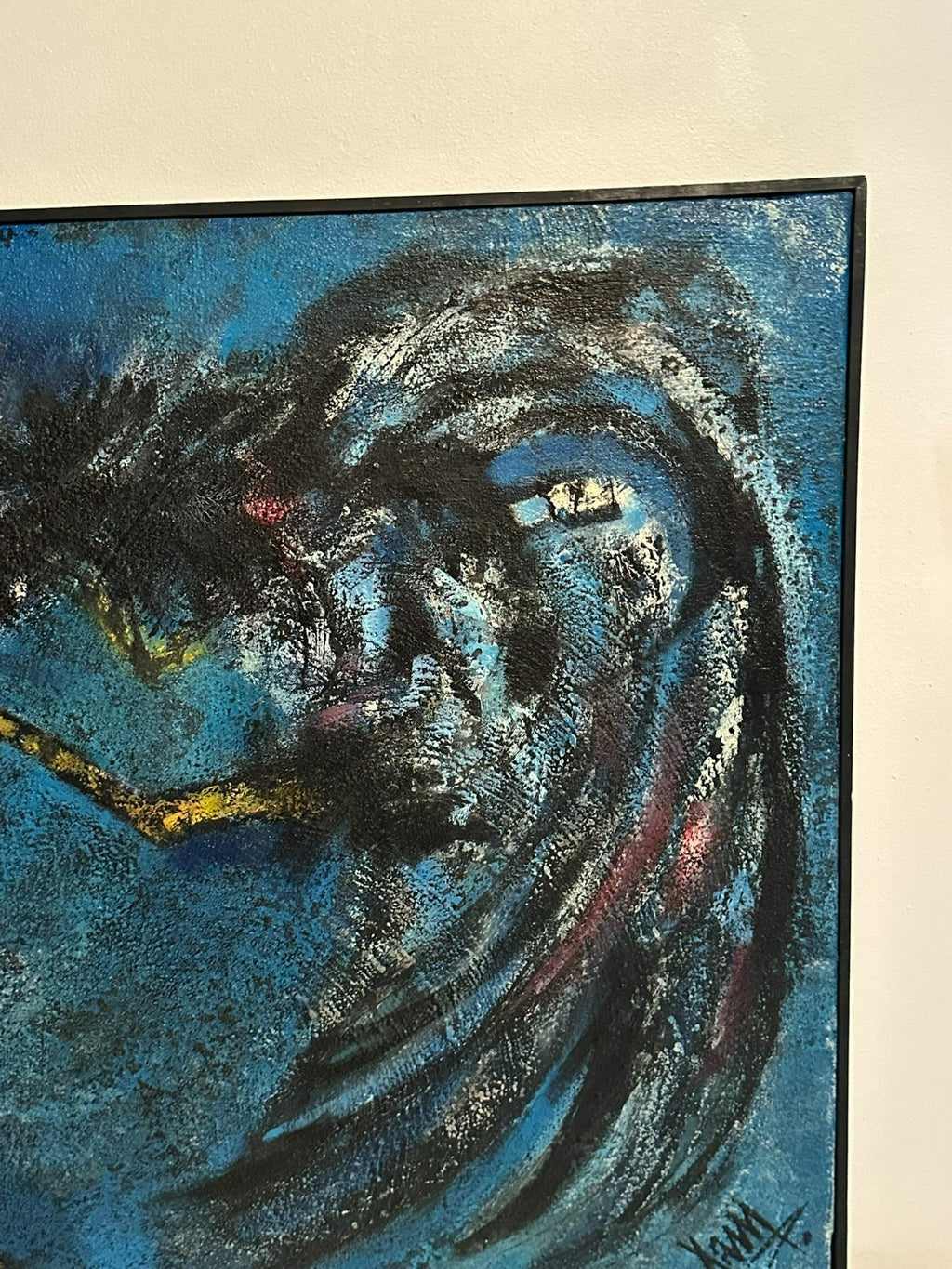 Xam Pedro Quetglas Ferrer (1915-2001) Ölgemälde Gallos En Fondo Azul