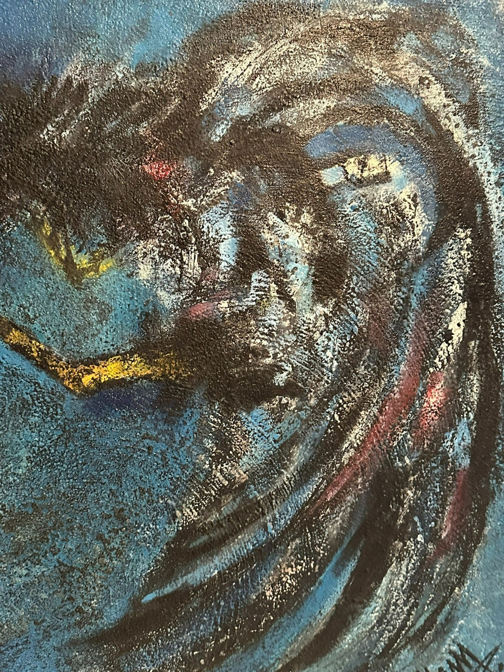 Xam Pedro Quetglas Ferrer (1915-2001) Ölgemälde Gallos En Fondo Azul