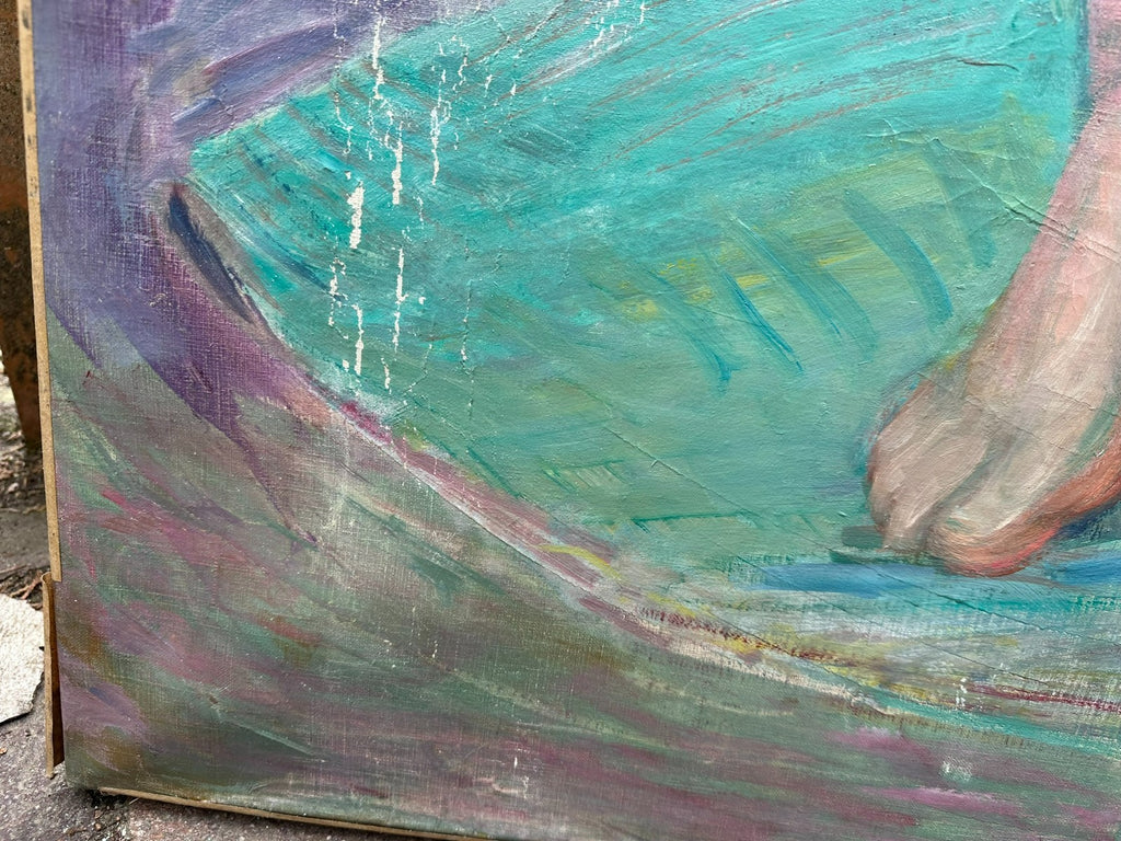 Maximilian Kurzweil (1867-1916) 188x81cm grosses Ölgemälde Akt Erotik von 1912