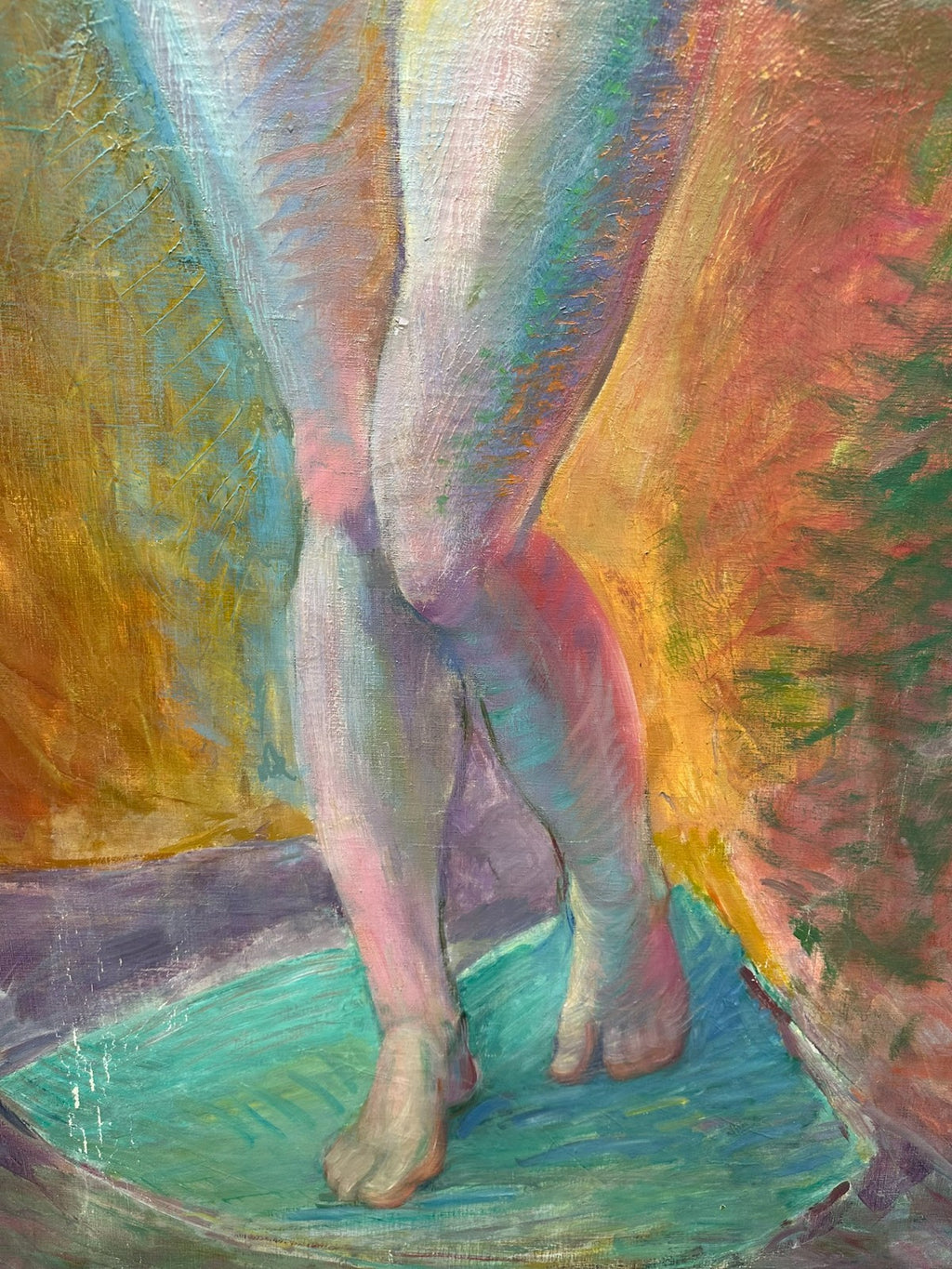 Maximilian Kurzweil (1867-1916) 188x81cm grosses Ölgemälde Akt Erotik von 1912