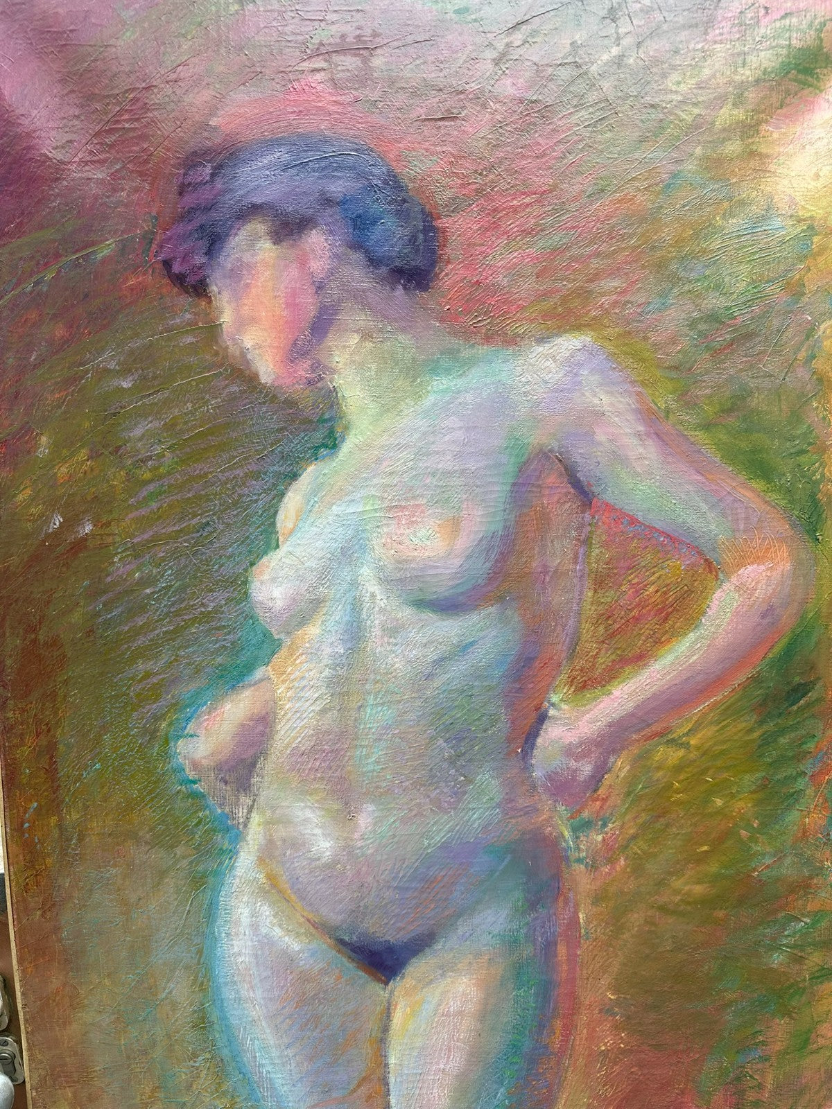 Maximilian KURZWEIL (1867-1916) 188x81cm GROSSES ÖLGEMÄLDE AKT EROTIK VON 1912