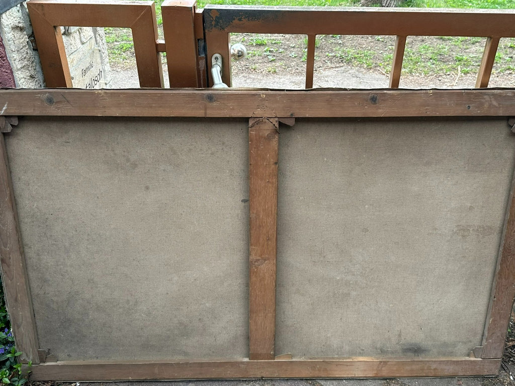 150x90cm grosses antikes Ölgemälde Stillleben signiert L. Volz