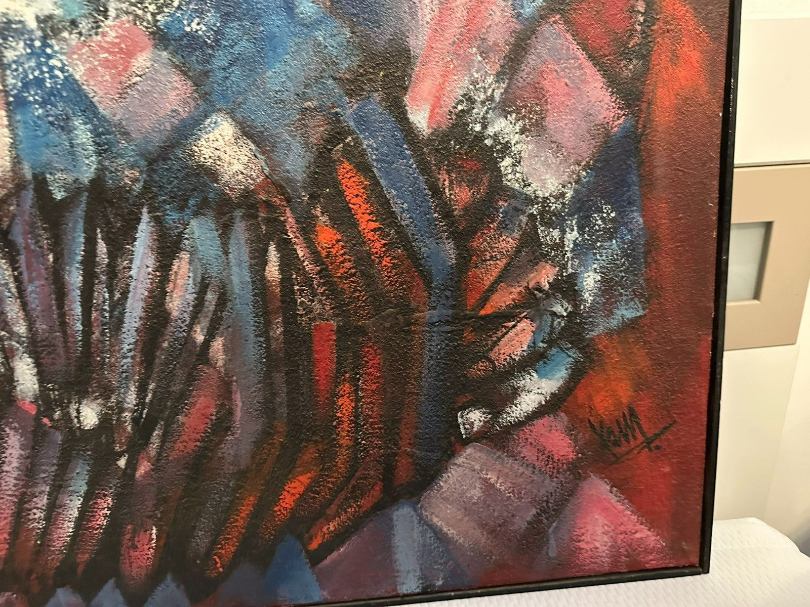 Xam Pedro Quetglas Ferrer (1915-2001) Ölgemälde Harlekin mit Ziehharmonika