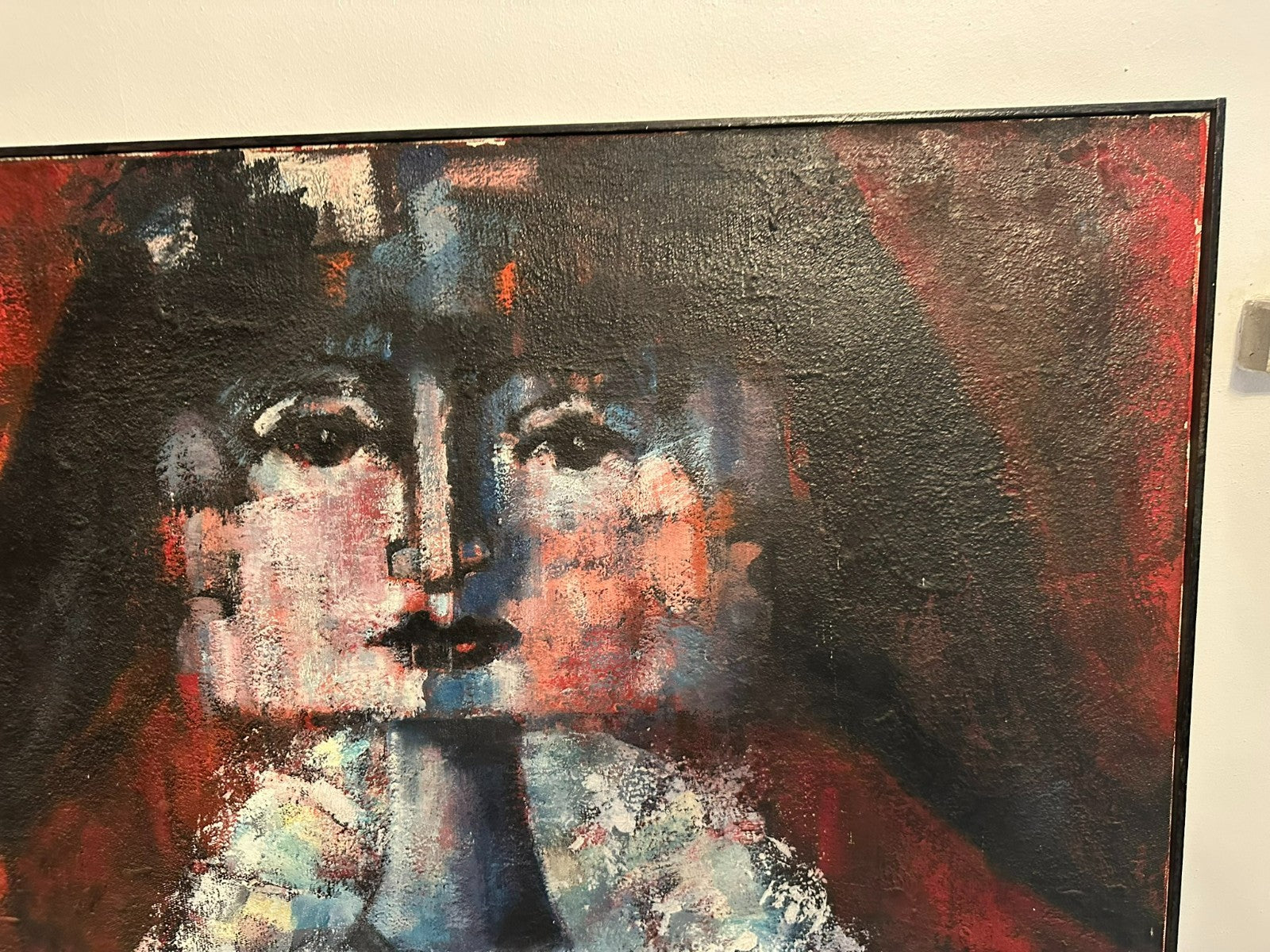 Xam Pedro Quetglas Ferrer (1915-2001) Ölgemälde Harlekin mit Ziehharmonika