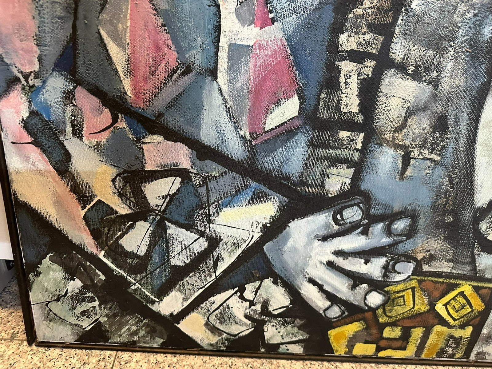 Xam Pedro Quetglas Ferrer (1915-2001) Ölgemälde Kind als König mit Schaukelpferd