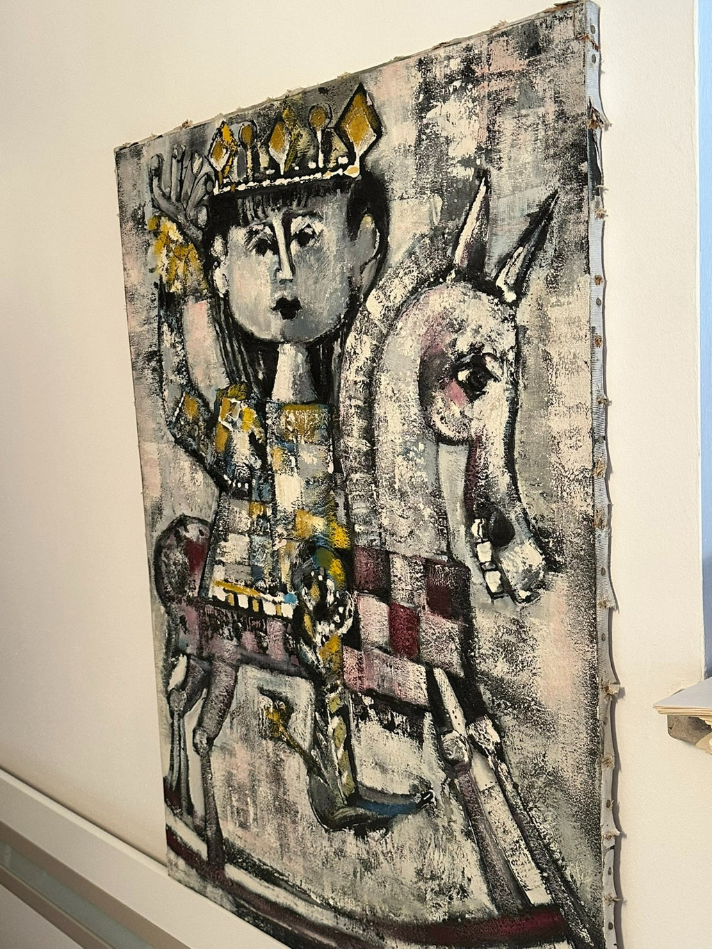 Xam Pedro Quetglas Ferrer (1915-2001) Ölgemälde Nino Con Caballo Balancin