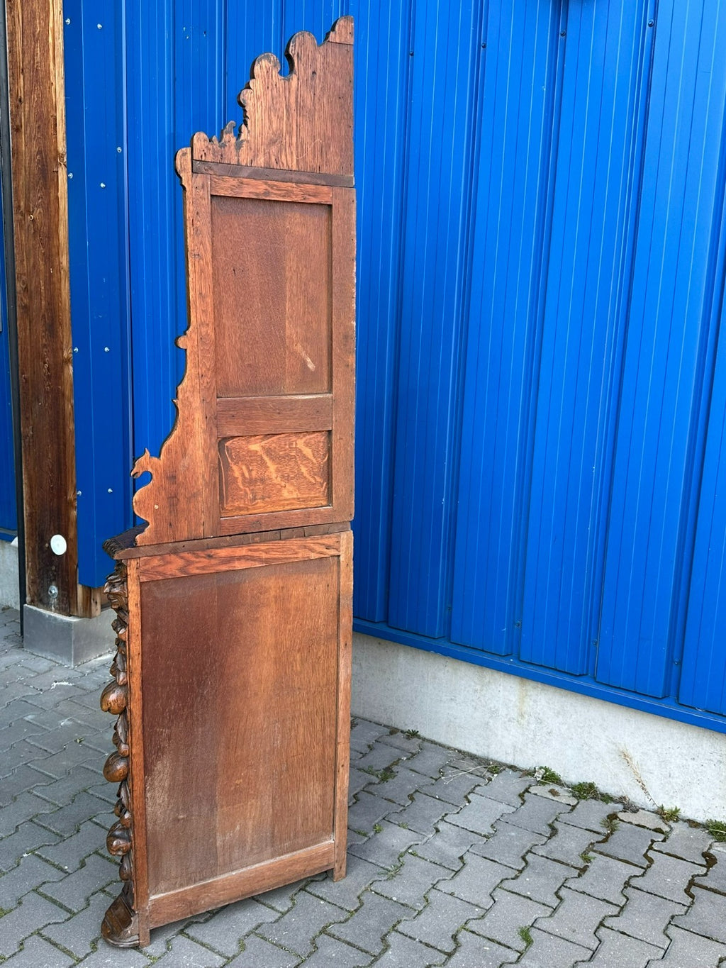 Prächtiger Neo Renaissance Schrank Eckschrank 19 tes Jhdt Schnitzwerk