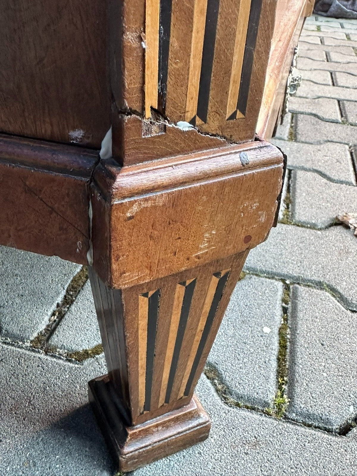 Antiker Louis Seize Sekretär um 1800 aus Mahagoni