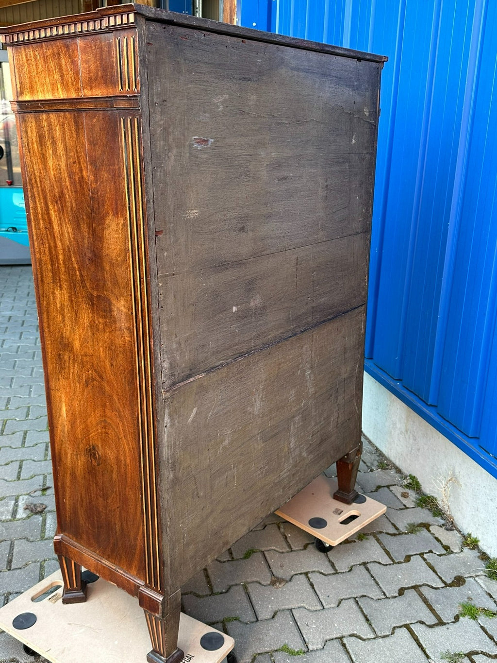 Antiker Louis Seize Sekretär um 1800 aus Mahagoni