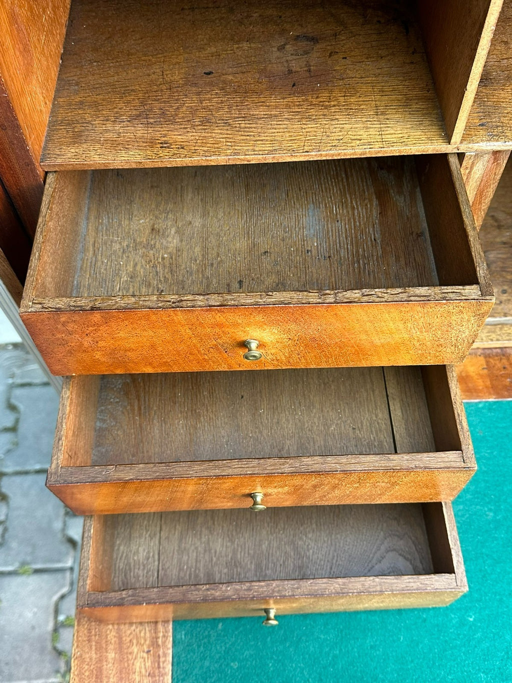 Antiker Louis Seize Sekretär um 1800 aus Mahagoni