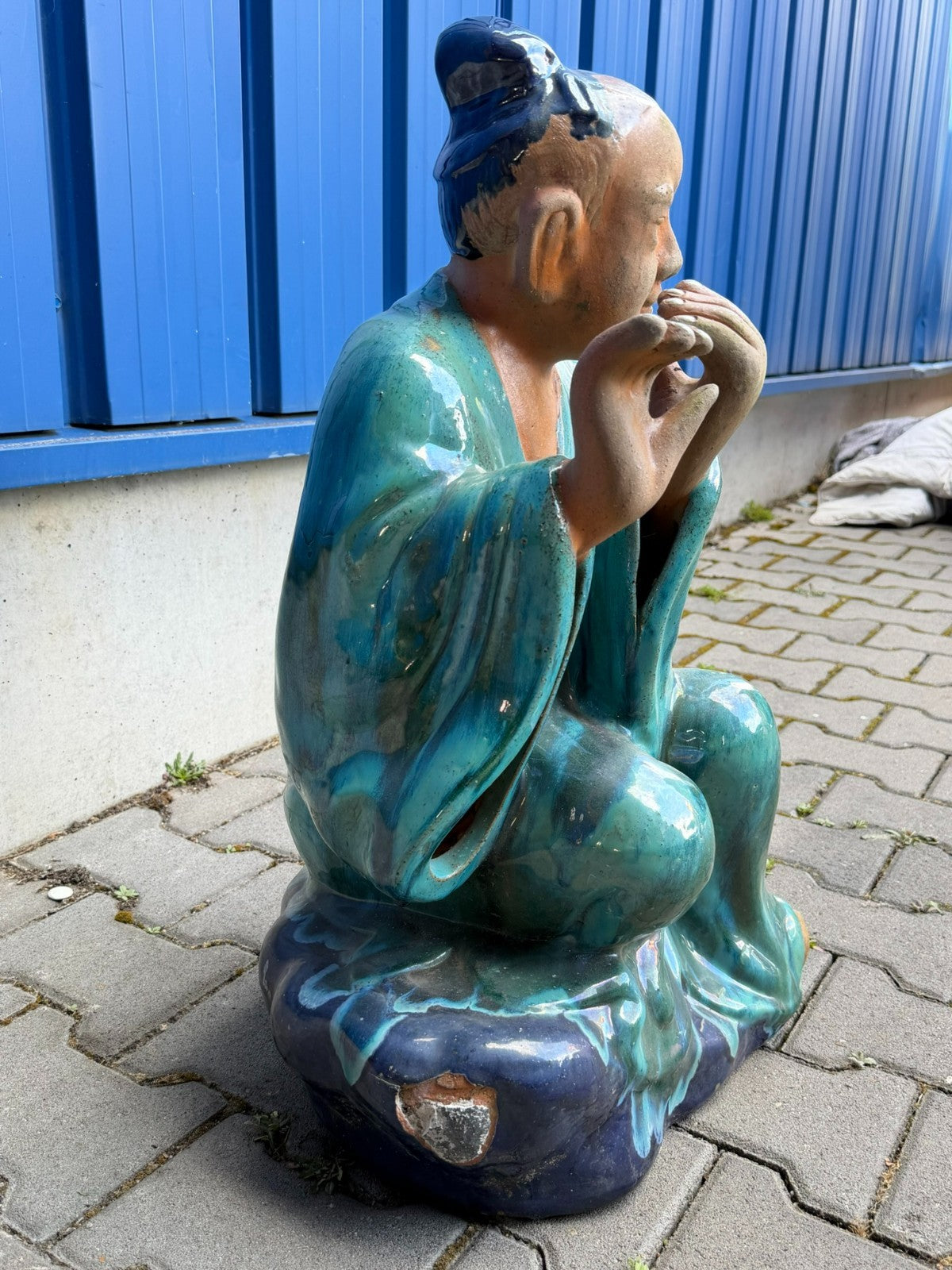 Sehr grosse Vintage China Figur aus Porzellan 69cm hoch