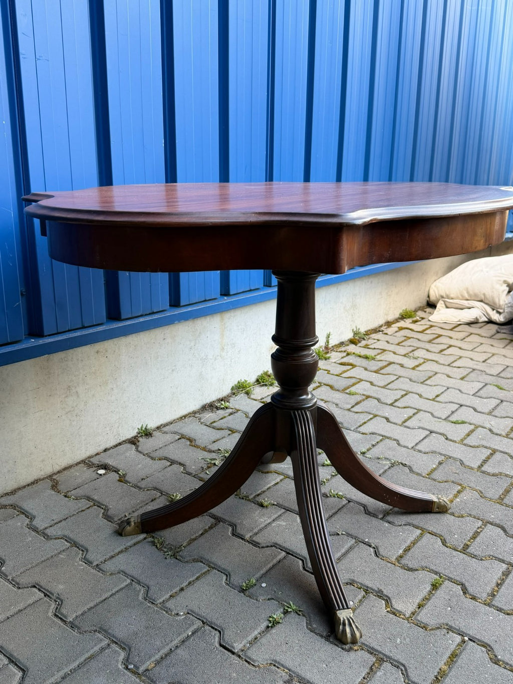 Antiker Mahagoni Beistelltisch Tisch Biedermeier Stil um 1880