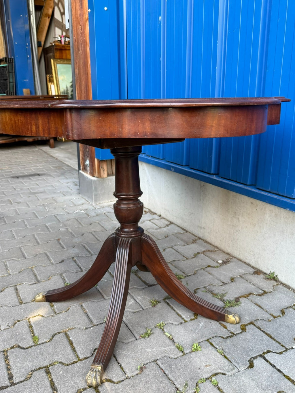 Antiker Mahagoni Beistelltisch Tisch Biedermeier Stil um 1880
