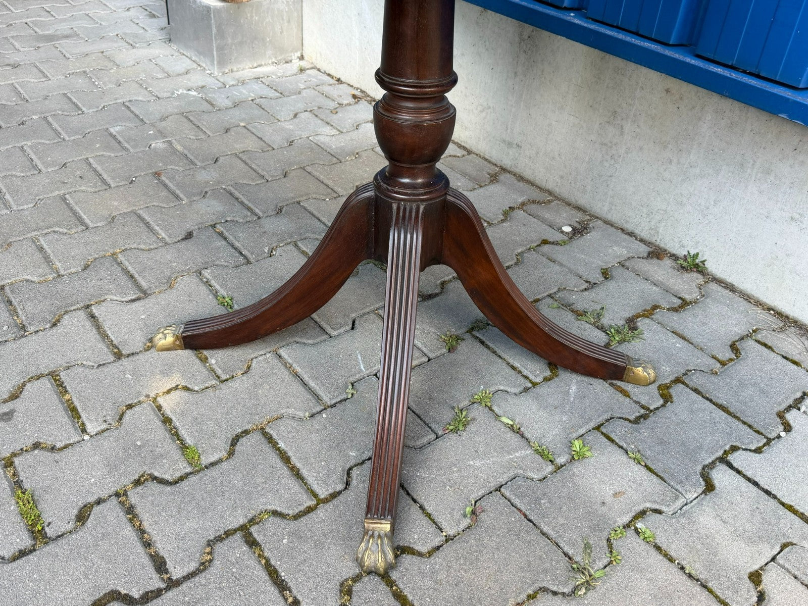 Antiker Mahagoni Beistelltisch Tisch Biedermeier Stil um 1880