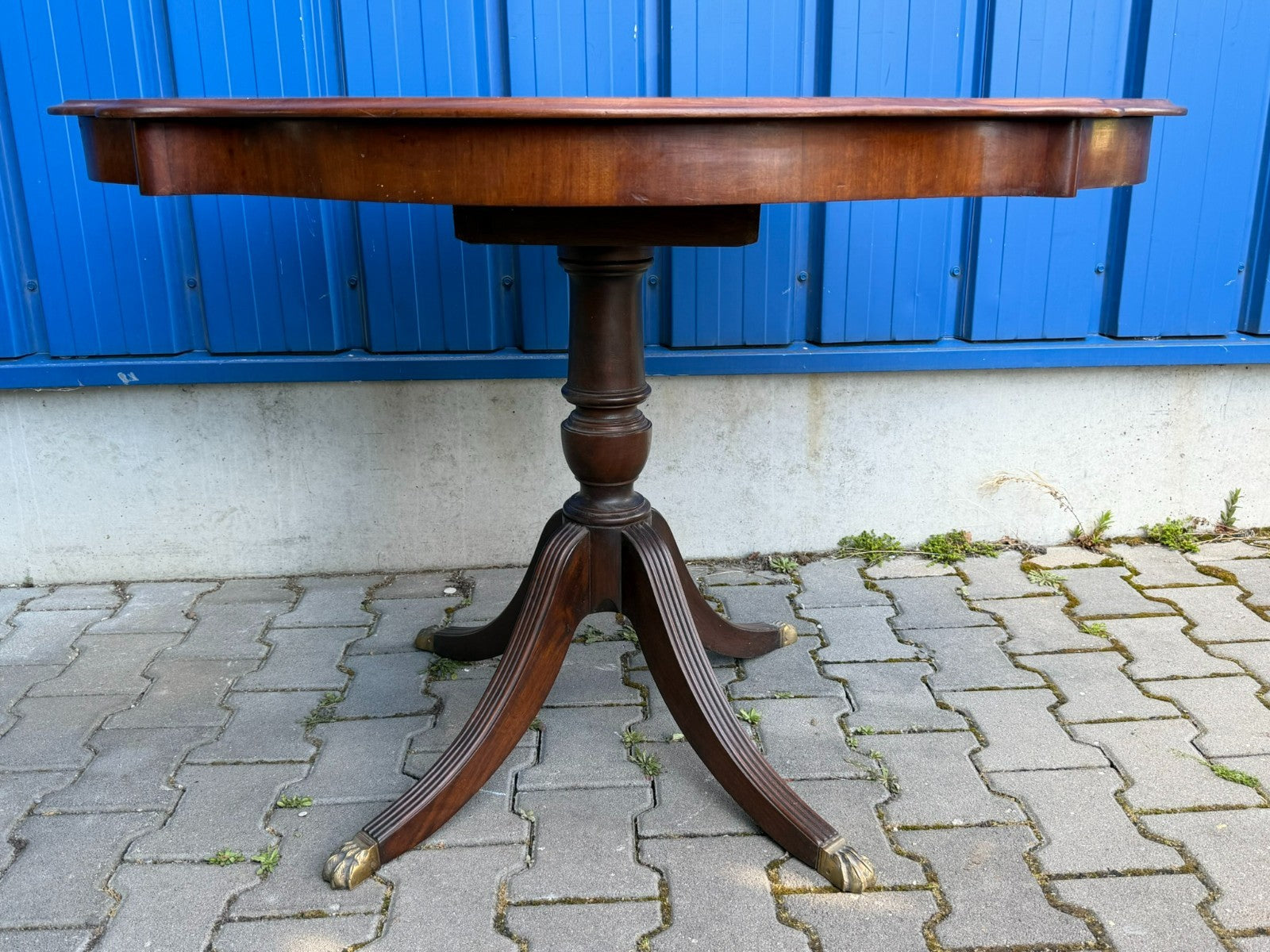 Antiker Mahagoni Beistelltisch Tisch Biedermeier Stil um 1880