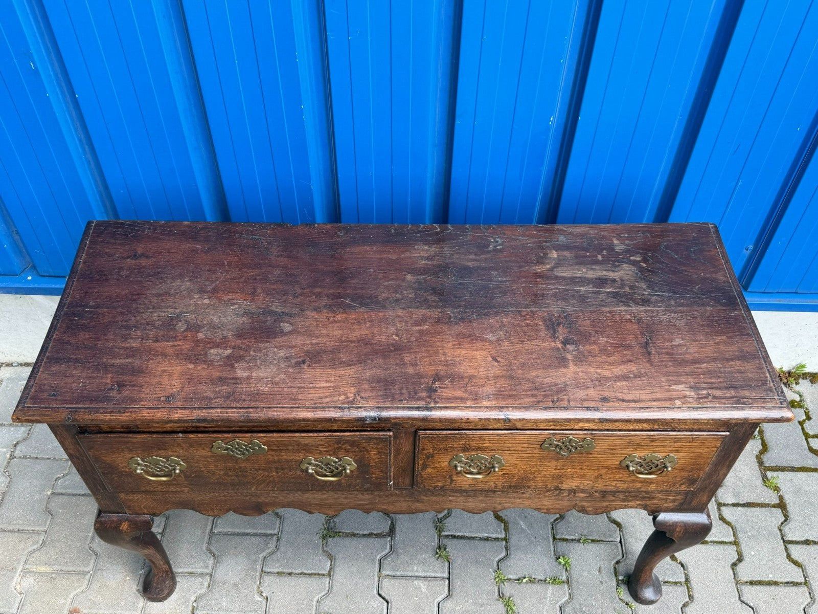Antike Barock Kommode 18 tes Jhdt England Sideboard Wand Tisch