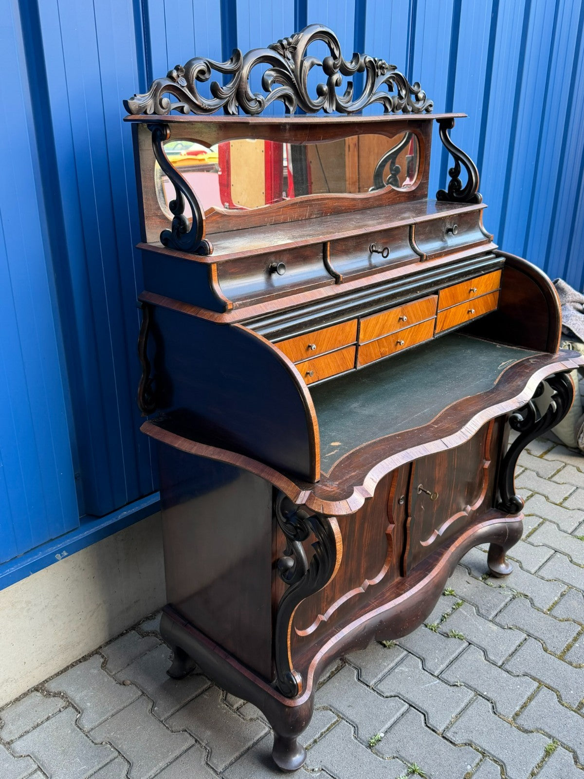Antiker Damen Sekretär um 1870 Palisander Horrix