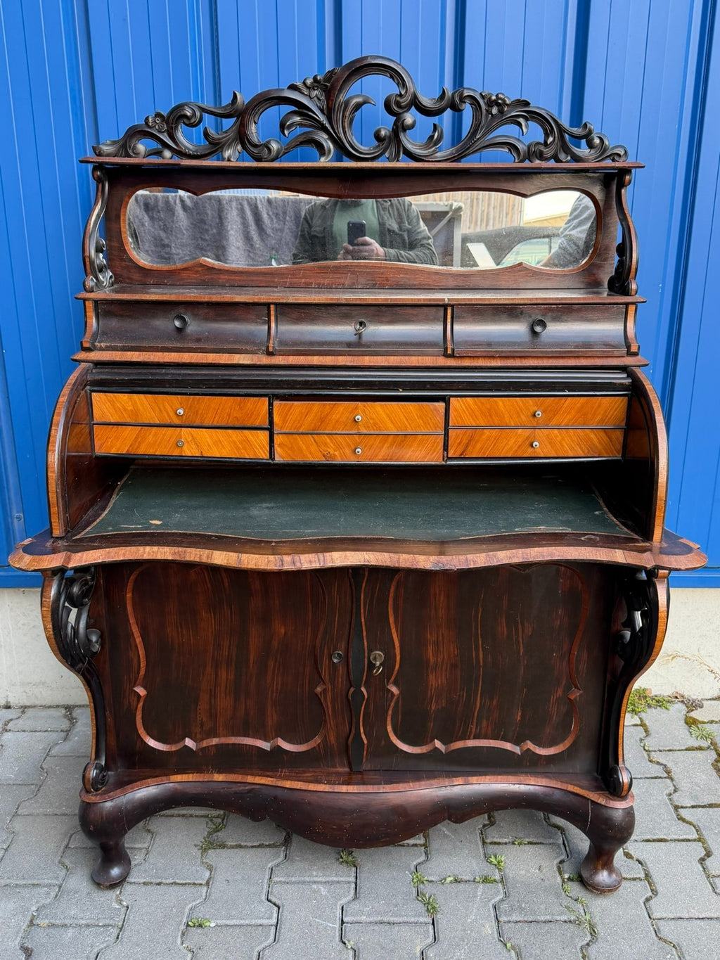 Antiker Damen Sekretär um 1870 Palisander Horrix