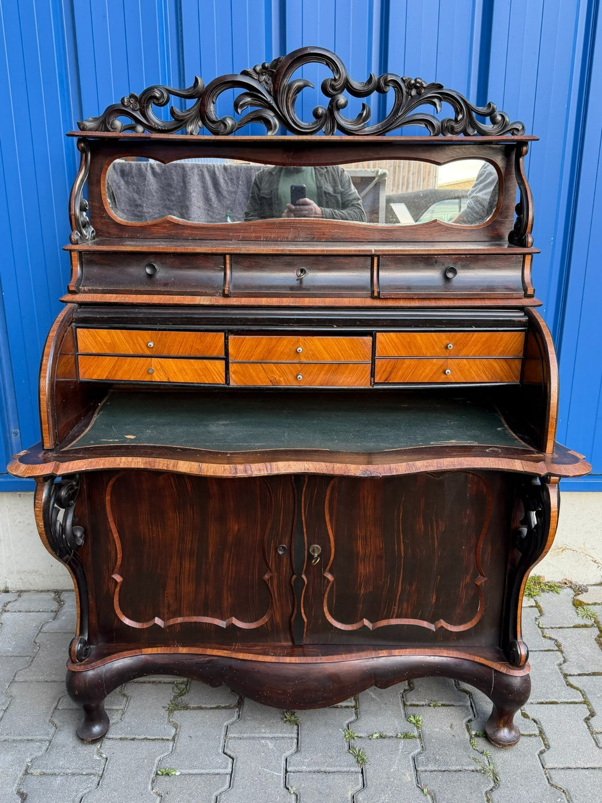 Antiker Damen Sekretär um 1870 Palisander Horrix
