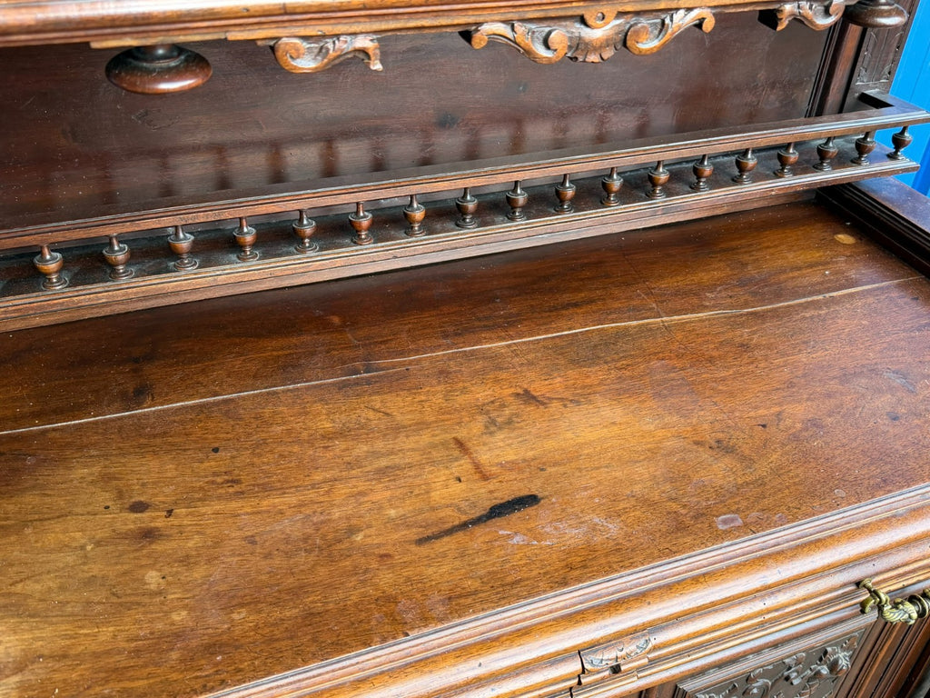 Antiker Schrank Buffet Neo Renaissance um 1880 Mahagoni Schnitzwerk