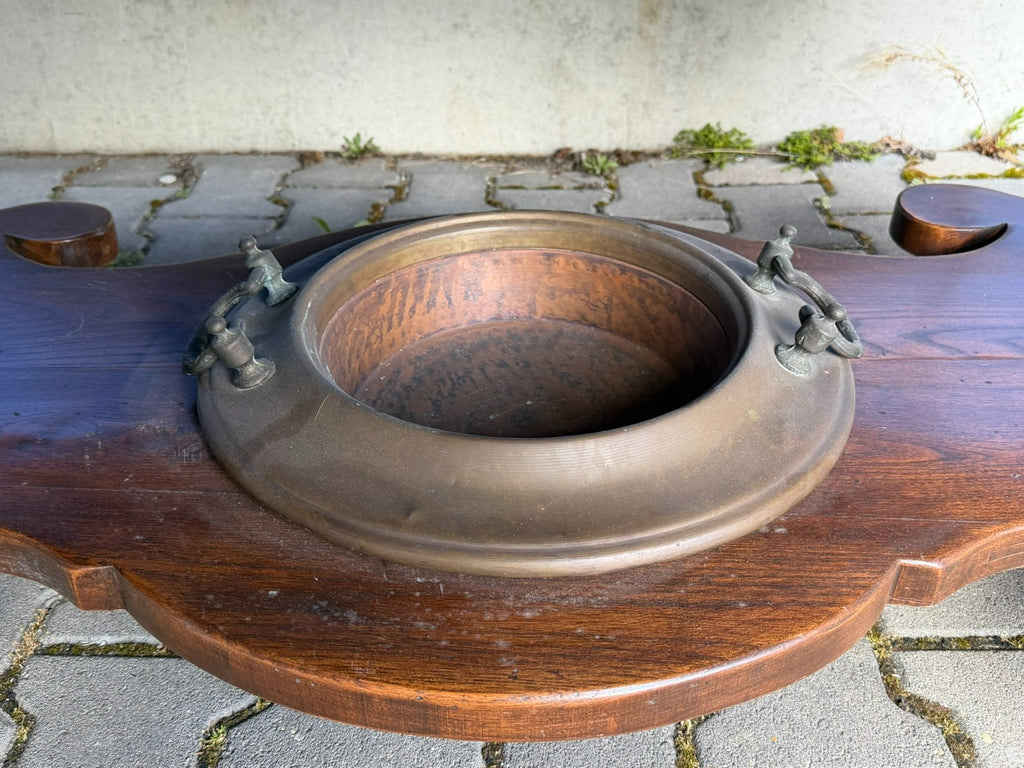 Massiver Vintage Esstisch aus Eiche Frankreich Klappbare Seitenteile