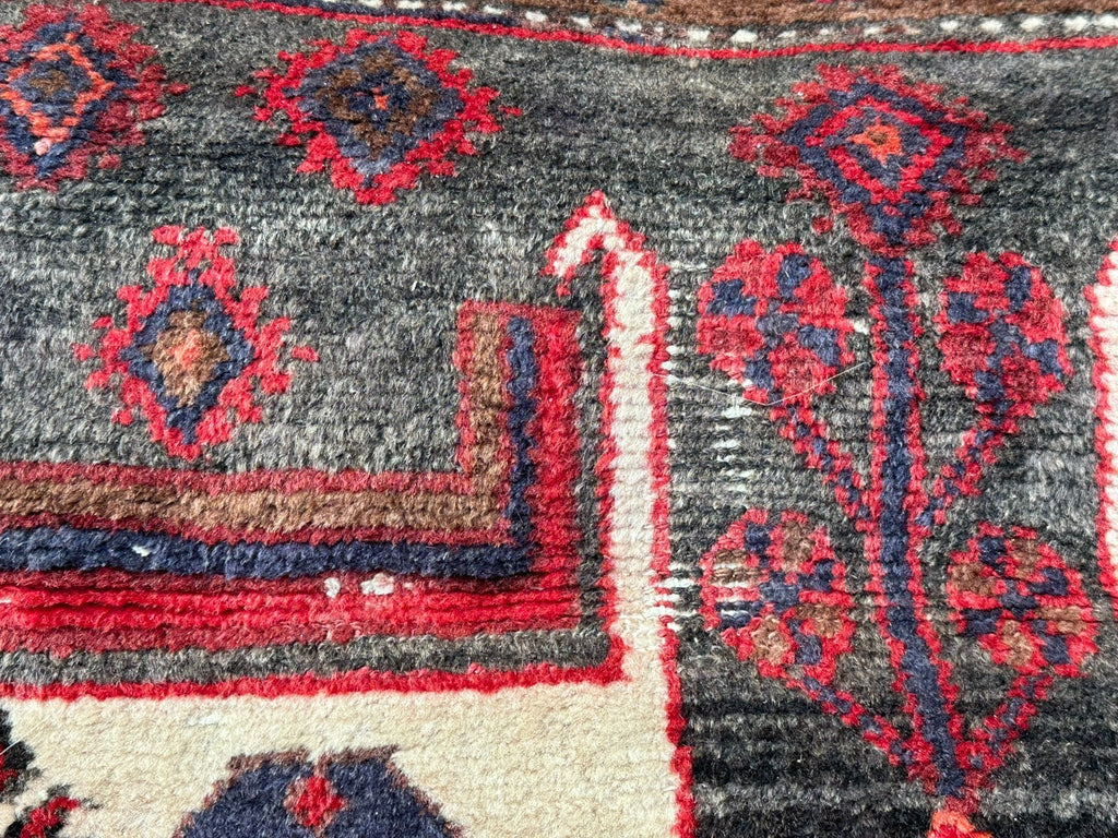 Orientteppich im Stil Hamadan Kurde Nomaden Wolle handgeknüpft 249X139 alt