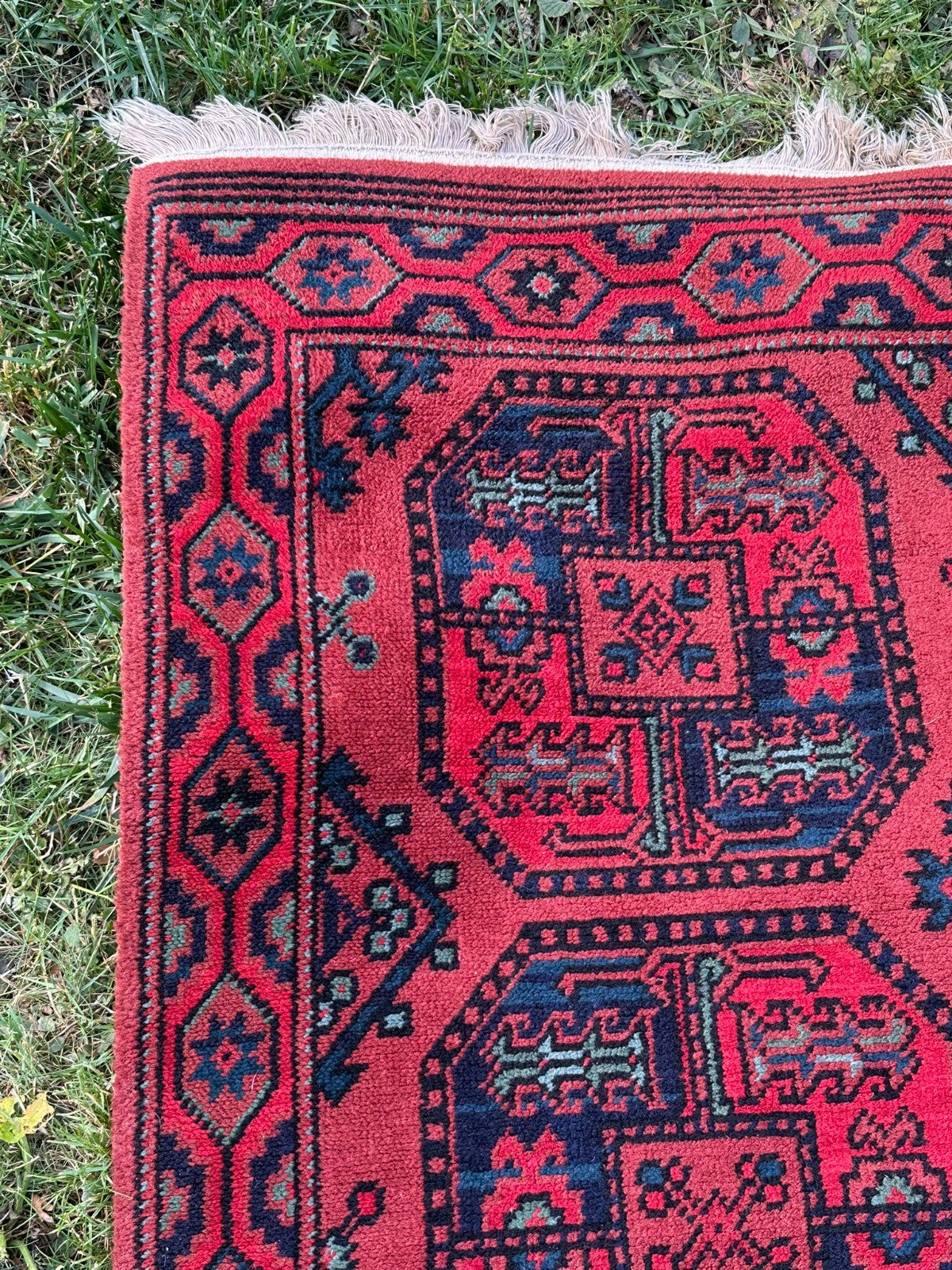 Orientteppich Afghan Buchara Elefantenfuss Ersari Wolle handgeknüpft 235X117 alt